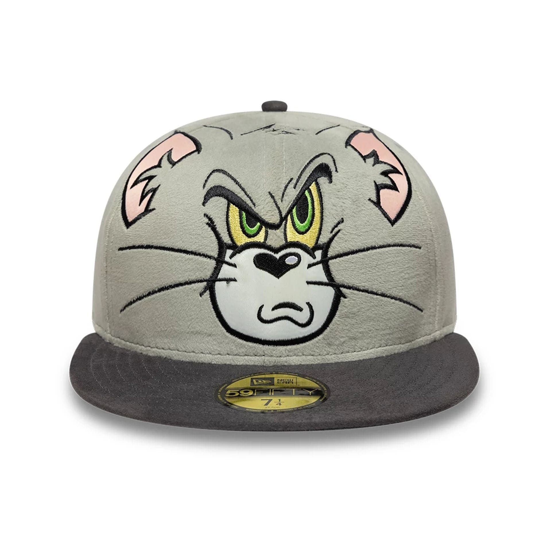 This is a Tom & Jerry Warner Brothers Face Grey 59FIFTY Fitted Cap 2