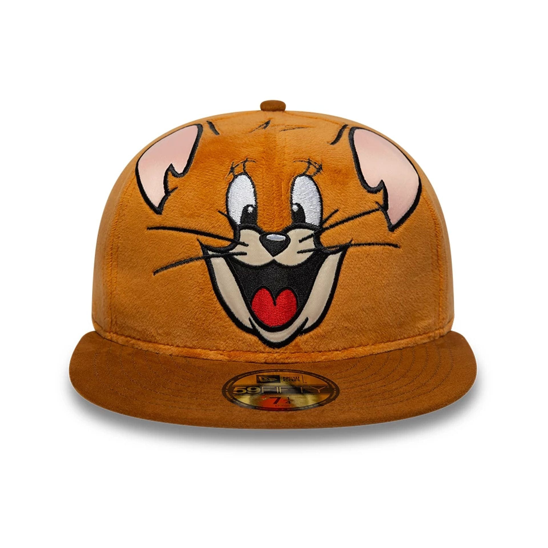 This is a Tom & Jerry Warner Brothers Face Beige 59FIFTY Fitted Cap 2