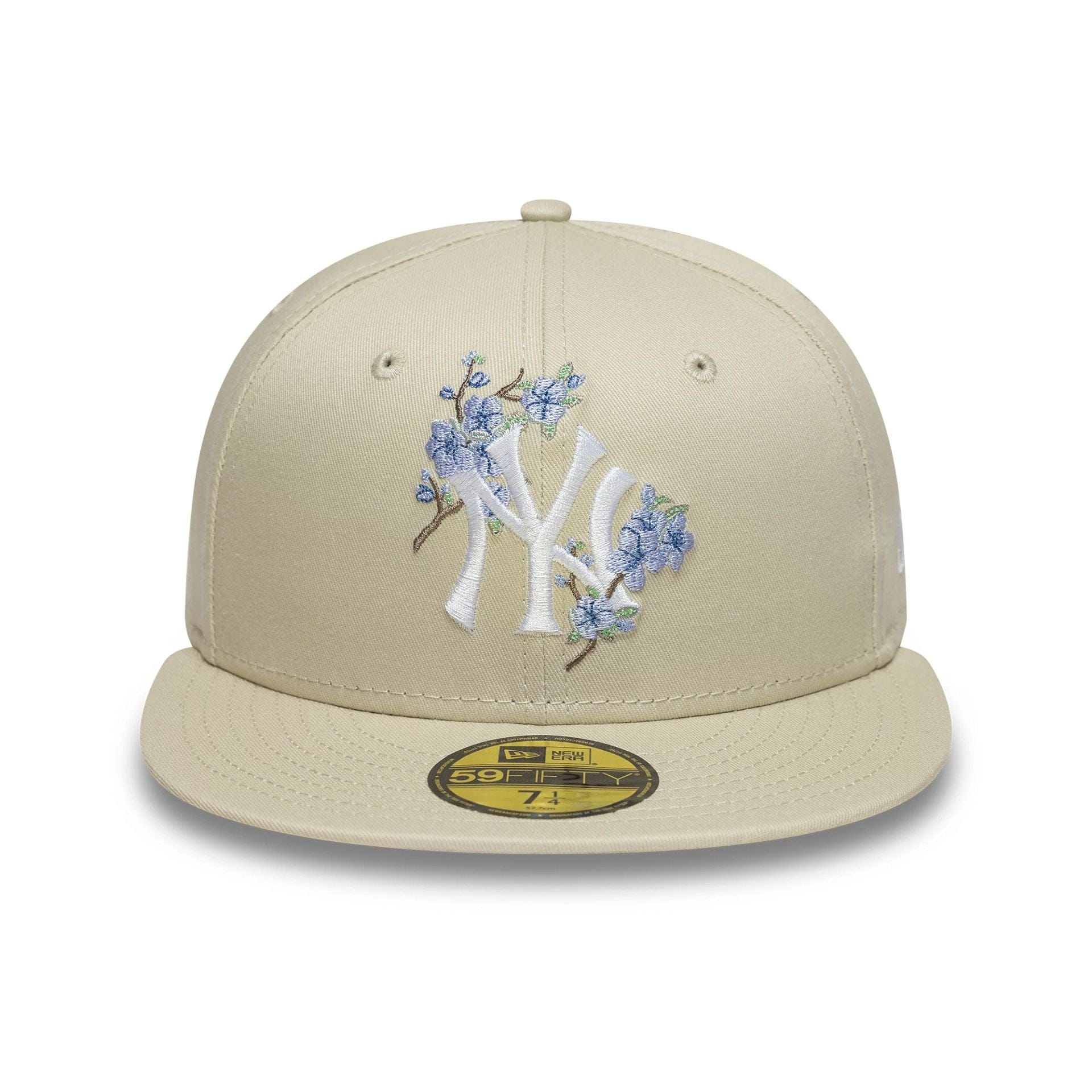 This is a New York Yankees MLB Floral Cream 59FIFTY Fitted Cap 2
