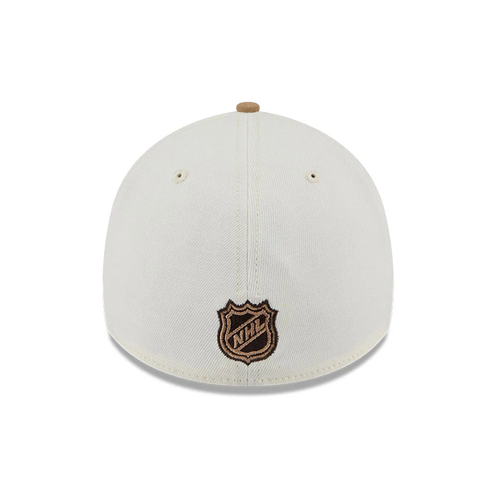 Pictured is this NHL Sandy Bay LA Kings 39THIRTY A-Frame Stretch Fit cap in white. 7