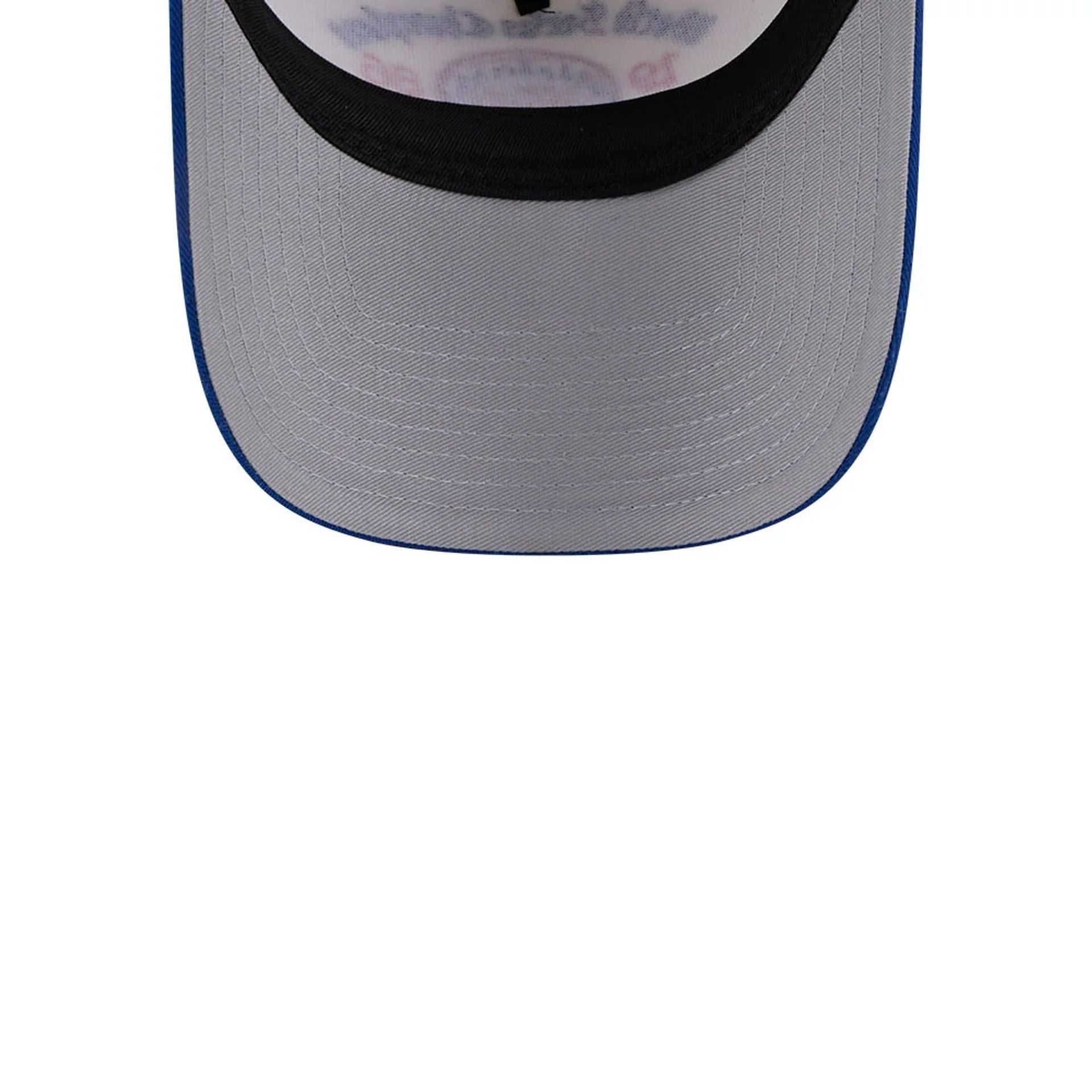 Pictured is this MLB Old English New York Mets 9FORTY A-Frame cap in white. 2