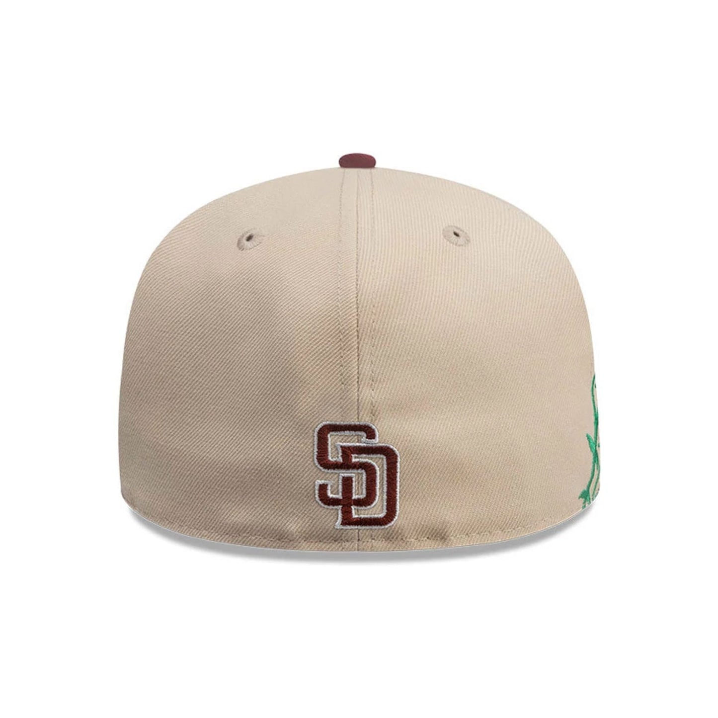This is a San Diego Padres MLB City Element Chile Light Beige 59FIFTY Fitted Cap 6