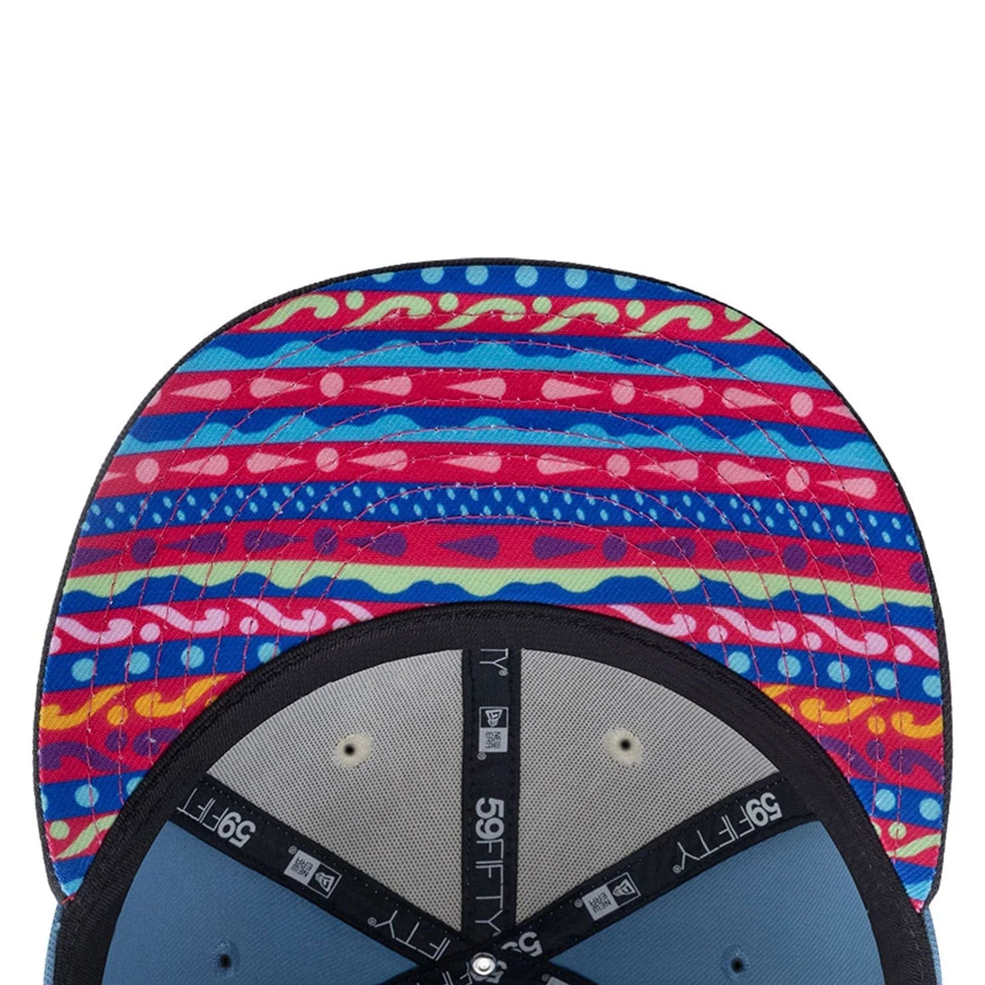 This is a LA Dodgers MLB City Element Guatemala Pastel Blue 59FIFTY Fitted Cap 2