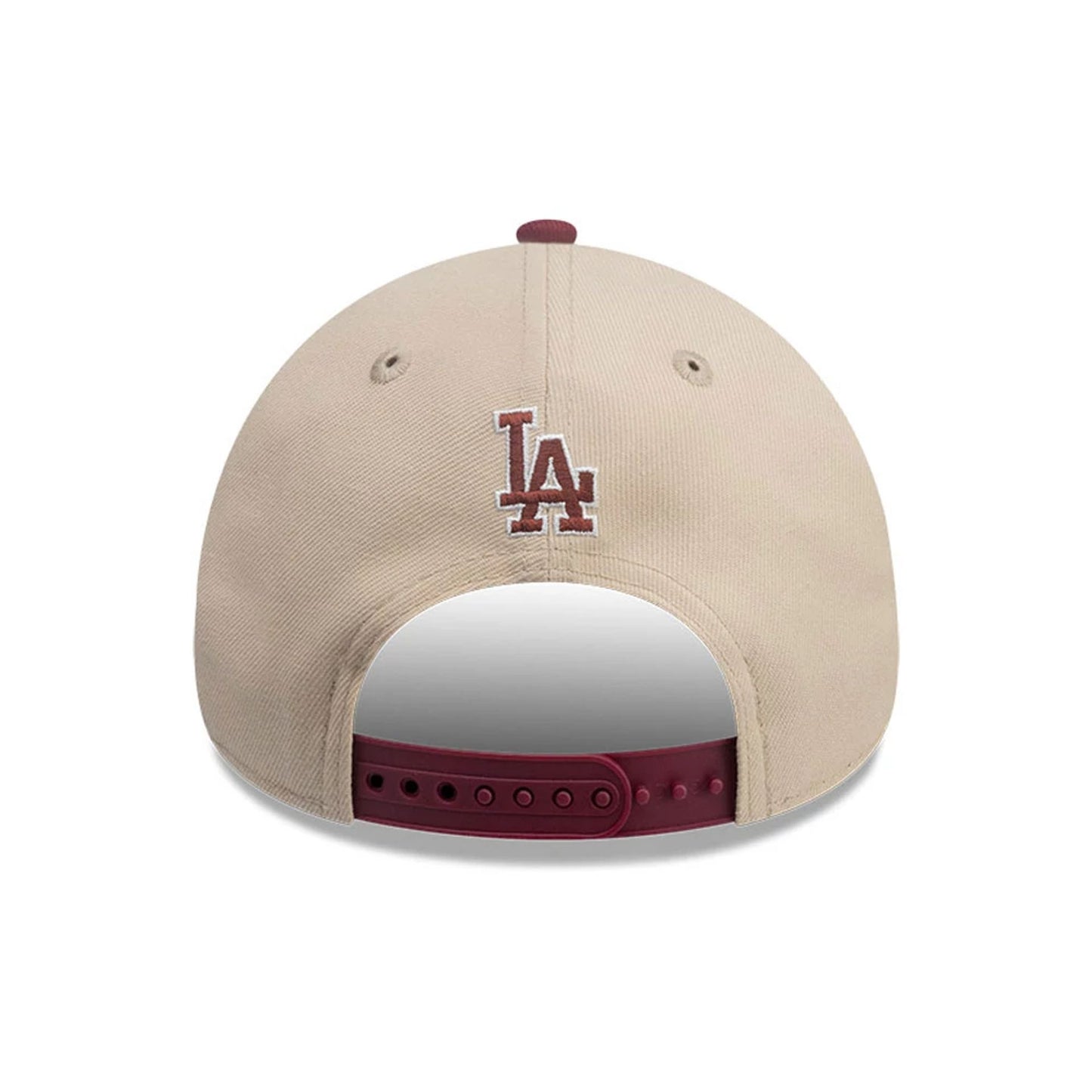 This is a LA Dodgers MLB City Element Chile Light Beige 9FORTY Adjustable Cap 5