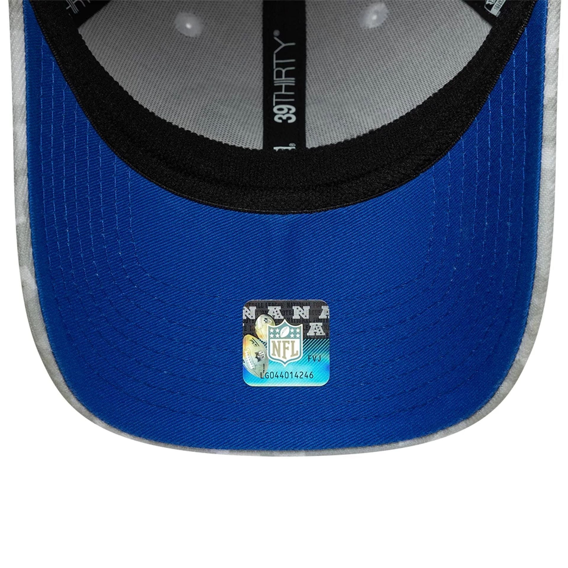 This is a LA Rams NFL Salute To Service 2025 Grey Camo 39THIRTY Stretch Fit Cap 2