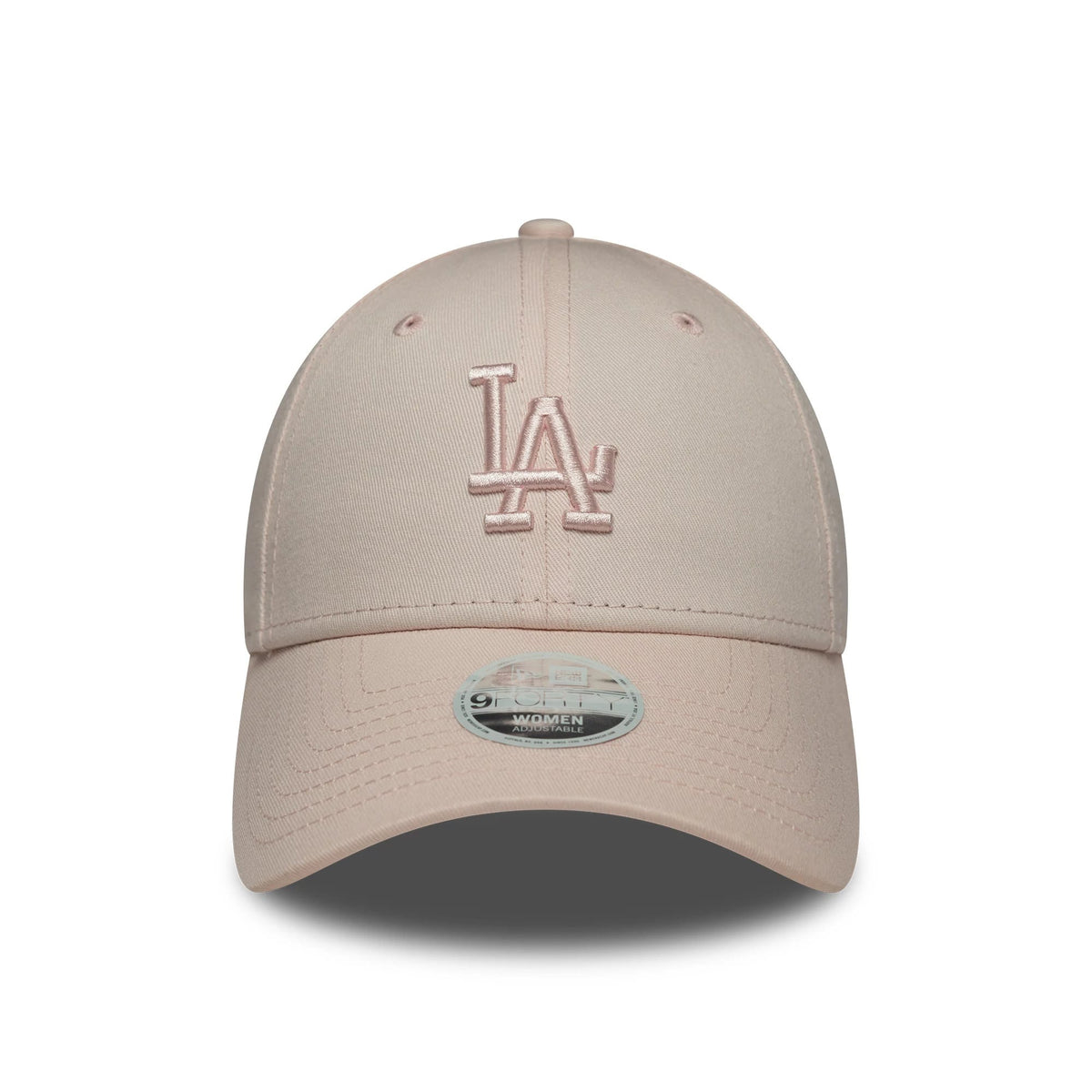 Pictured is this Womens MLB League Essential Midi LA Dodgers 9FORTY in pastel pink. 2