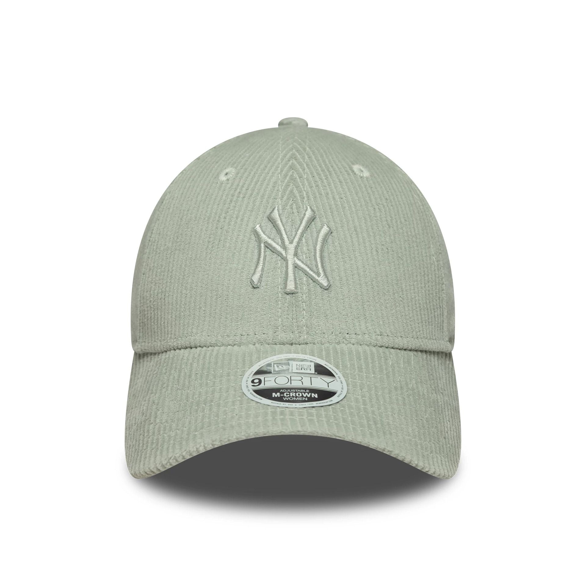 Pictured is this Womens MLB Pastel Cord New York Yankees 9FORTY M-Crown in pastel green. 2