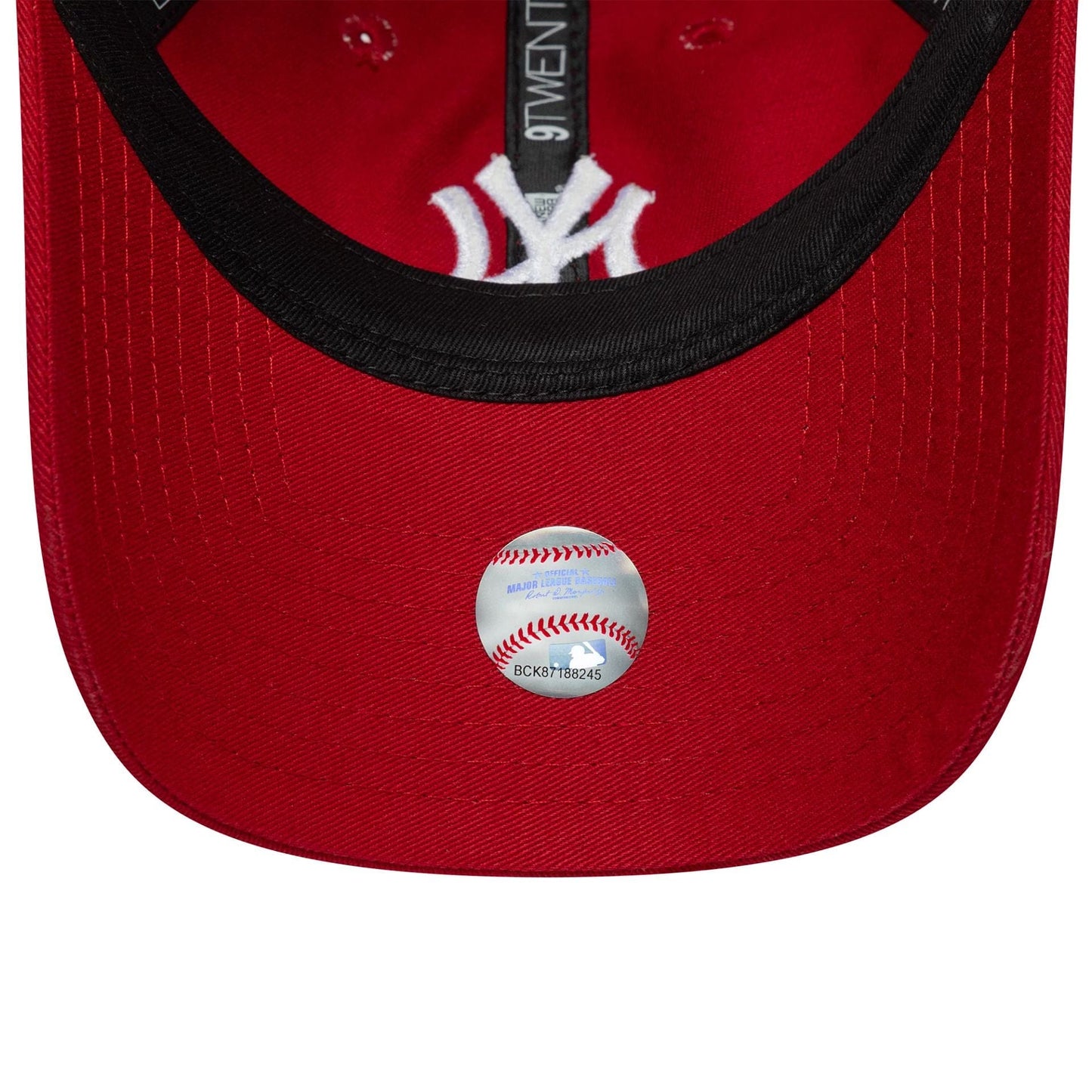 Pictured is this Womens League Essential Midi New York Yankees 9TWENTY in dark red. 5