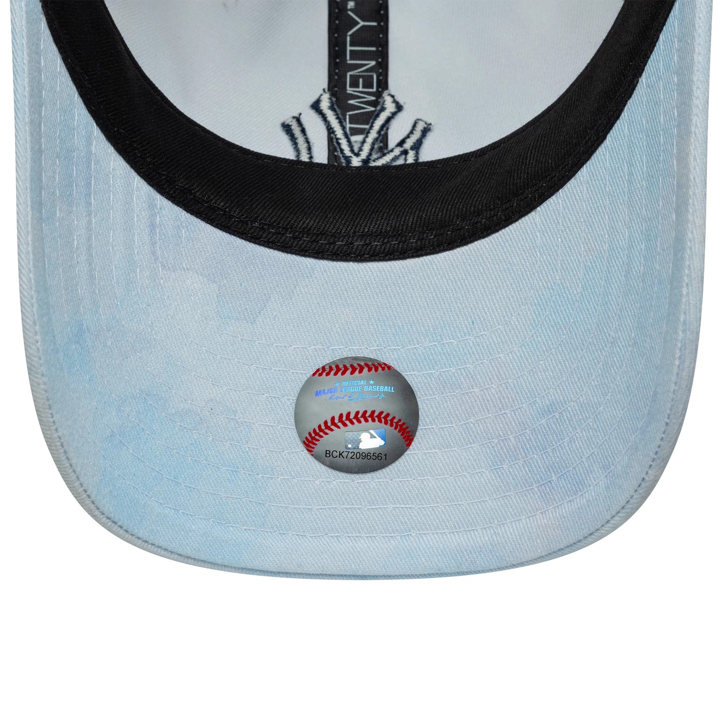 Pictured is this Youth MLB Tie Dye New York Yankees 9TWENTY in pastel blue. 5
