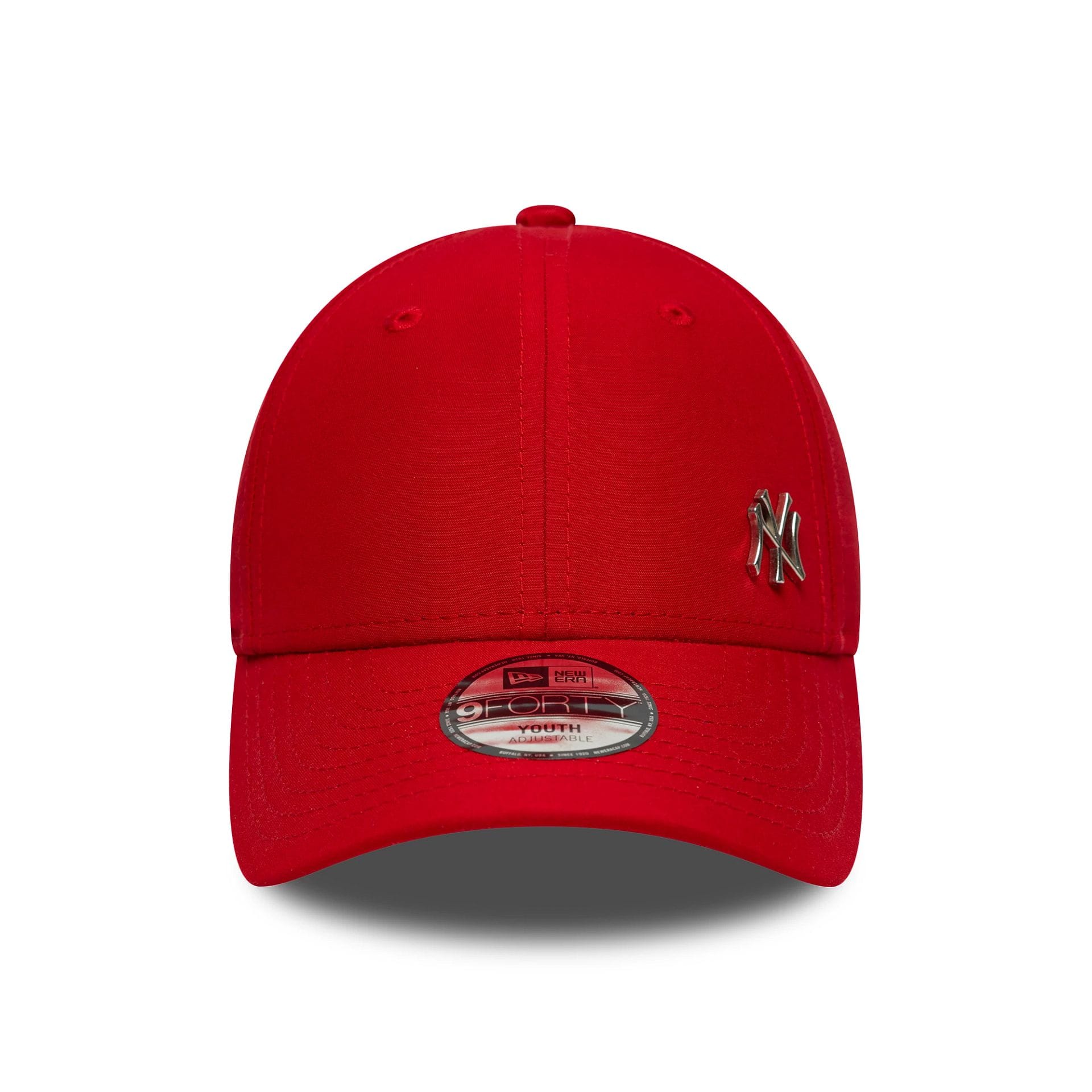 Pictured is this Youth MLB Flawless New York Yankees 9FORTY in red. 2