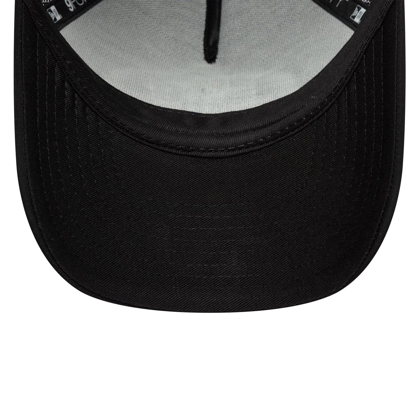 Pictured is this New Era Graphic 9FORTY M-Crown A-Frame Trucker in black. 5