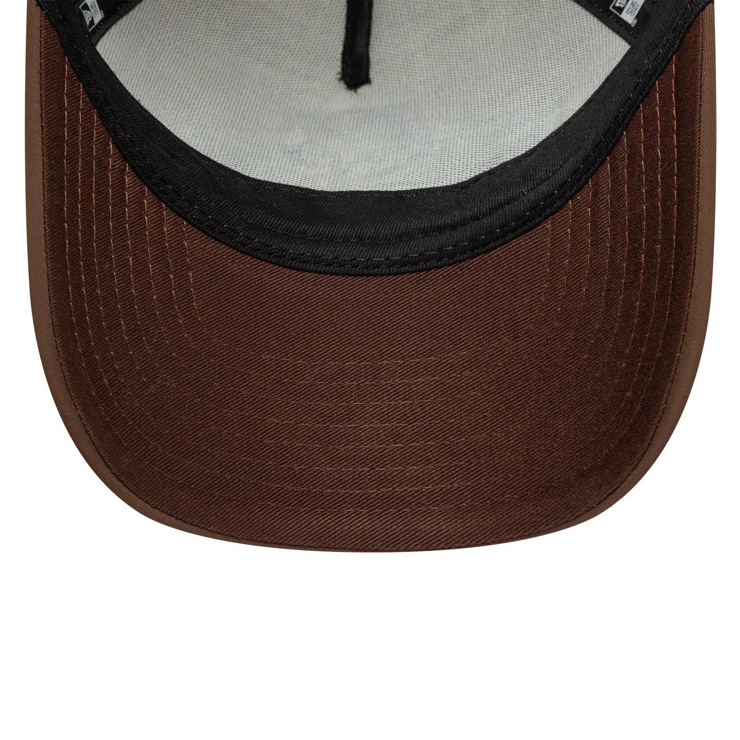 Pictured is this New Era Graphic 9FORTY M-Crown A-Frame Trucker in light beige. 5
