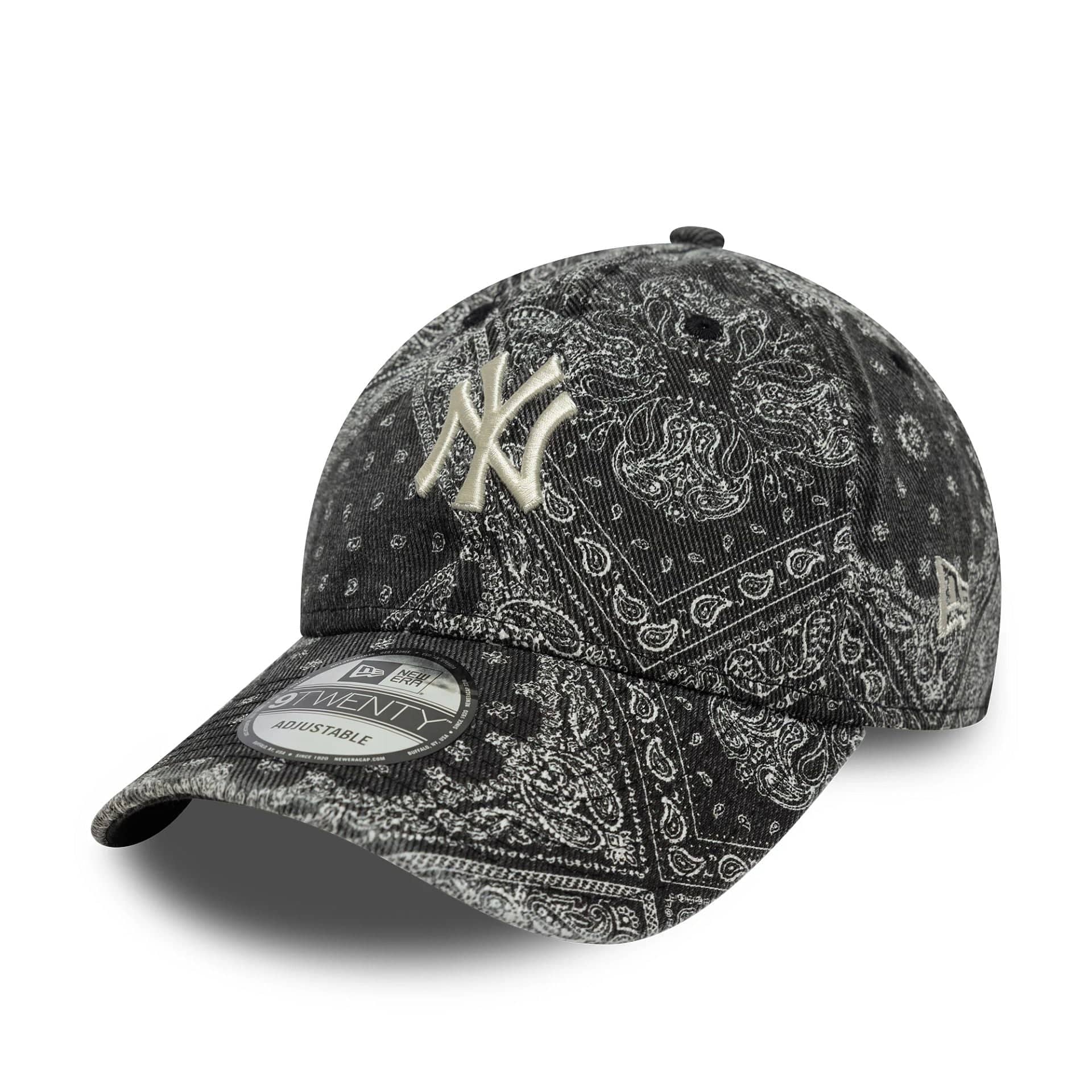 Pictured is this MLB Washed Paisley New York Yankees 9TWENTY in black. 1