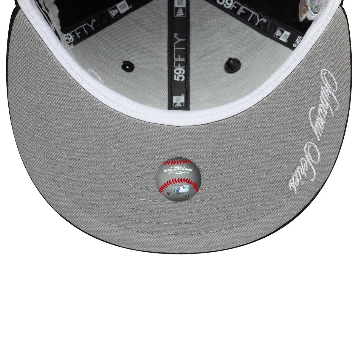 Pictured is this MLB Subway Series New York Mets 59FIFTY Fitted cap in black. 7