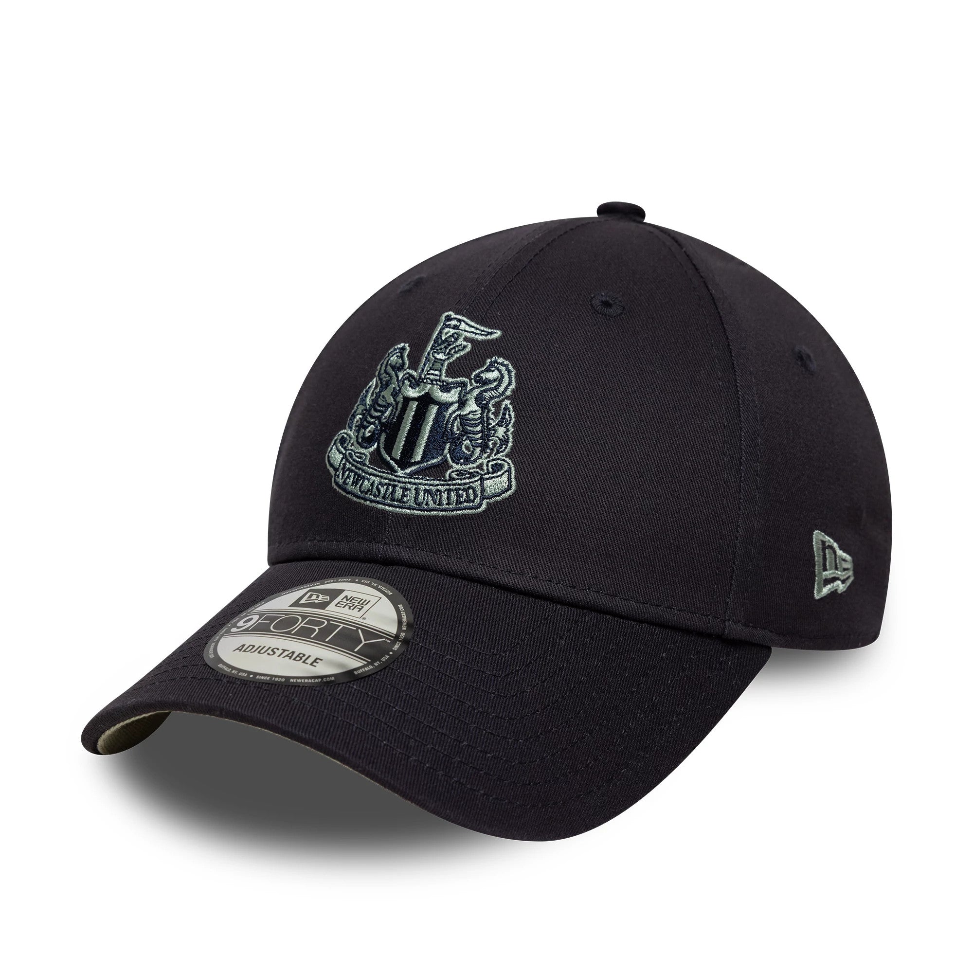 Pictured is this Newcastle United FC Logo 9FORTY in navy. 1