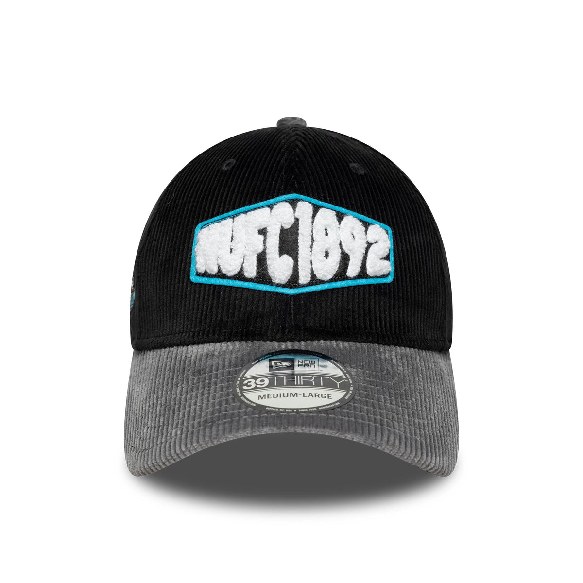 Pictured is this Newcastle United FC Cord 39THIRTY Stretch Fit in black. 2