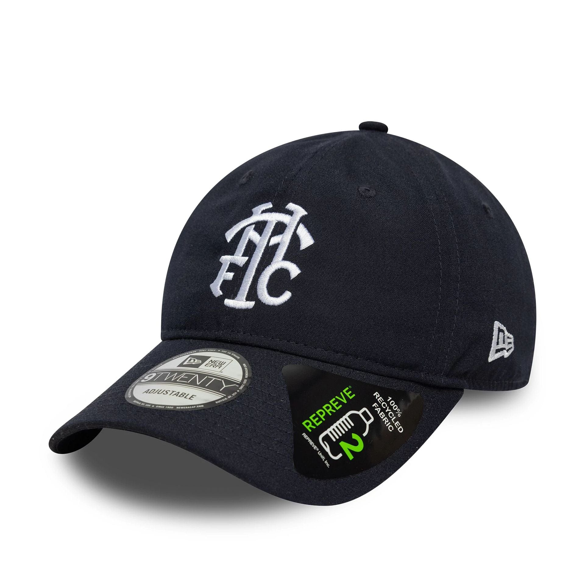 Pictured is this Repreve® Tottenham Hotspur FC 9TWENTY Adjustable cap in navy. 1
