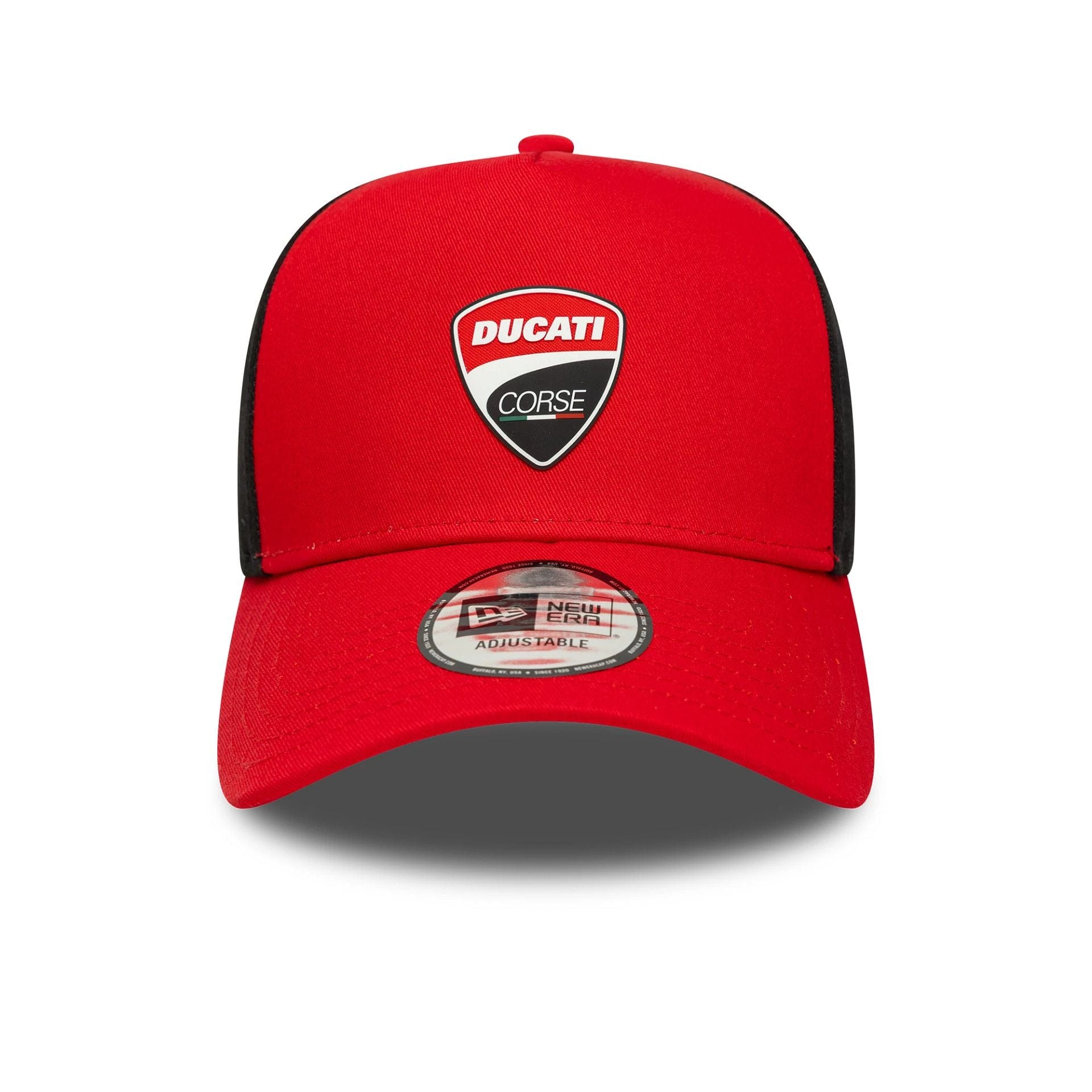 Pictured is this Ducati Corse Logo 9FORTY E-Frame Trucker in red. 2