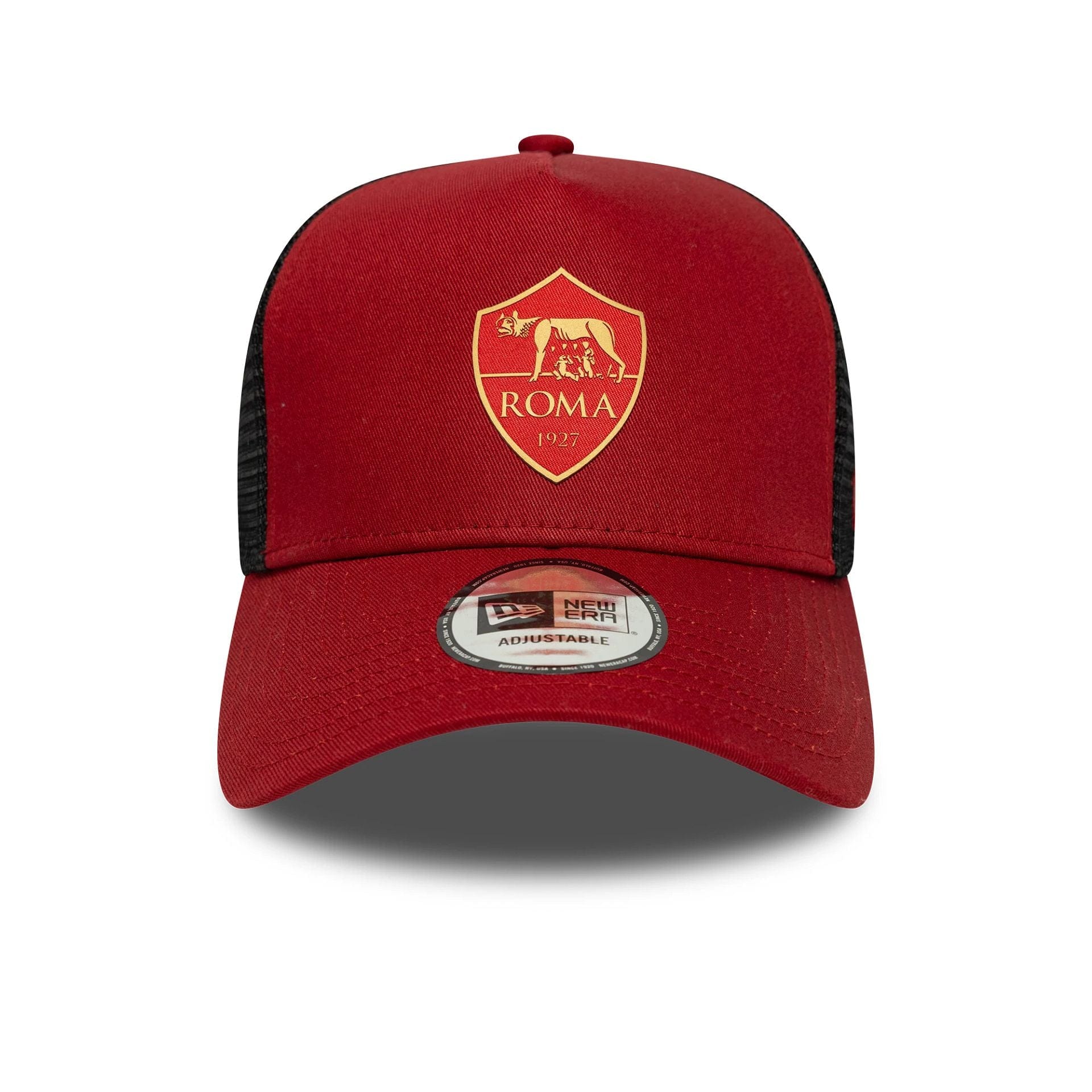 Pictured is this AS Roma 9FORTY A-Frame Trucker in dark red. 2