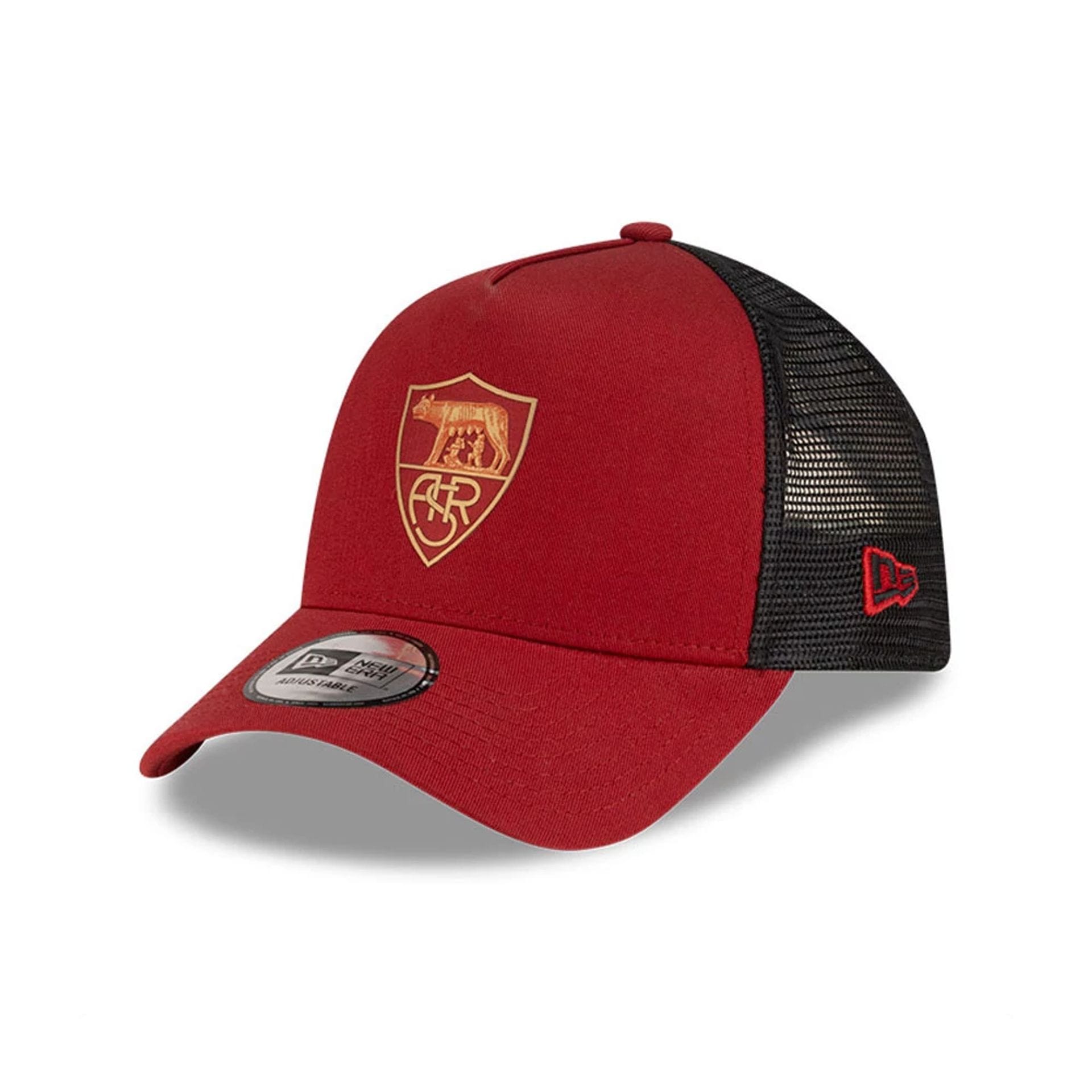 Pictured is this AS Roma 9FORTY A-Frame Trucker in dark red. 1