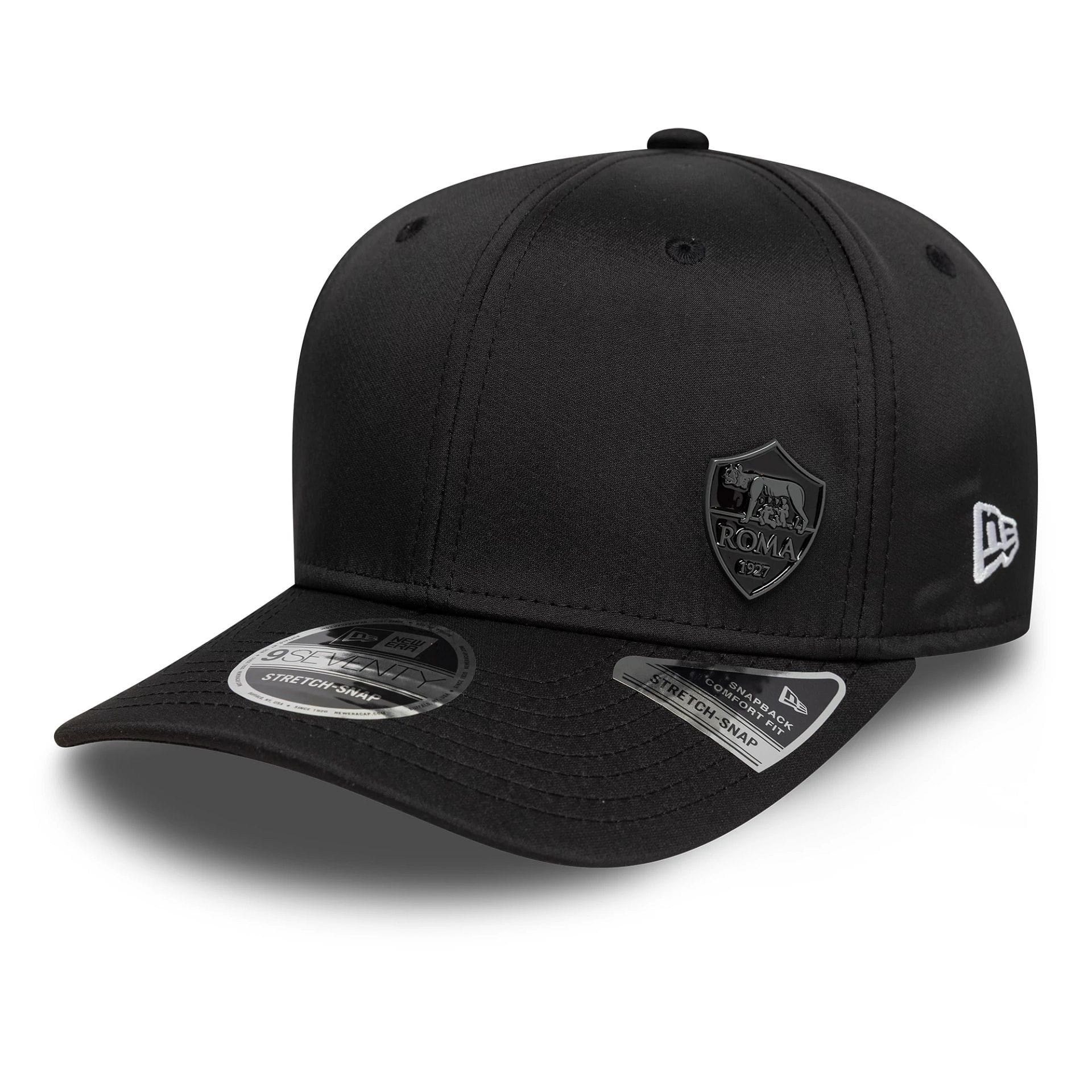 Pictured is this AS Roma Flawless Pin 9SEVENTY Stretch Snap in black. 1