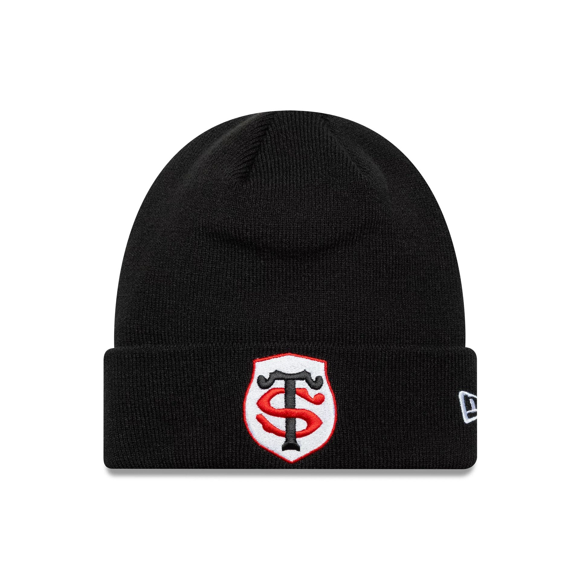Pictured is this Core Stade Toulousain Cuff Knit Beanie in black. 1