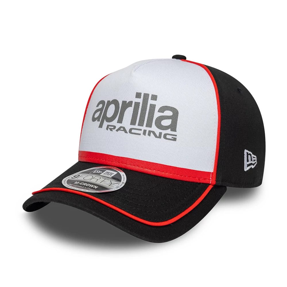 Pictured is this Reflective Aprilia 9FORTY M-Crown A-Frame in black. 1