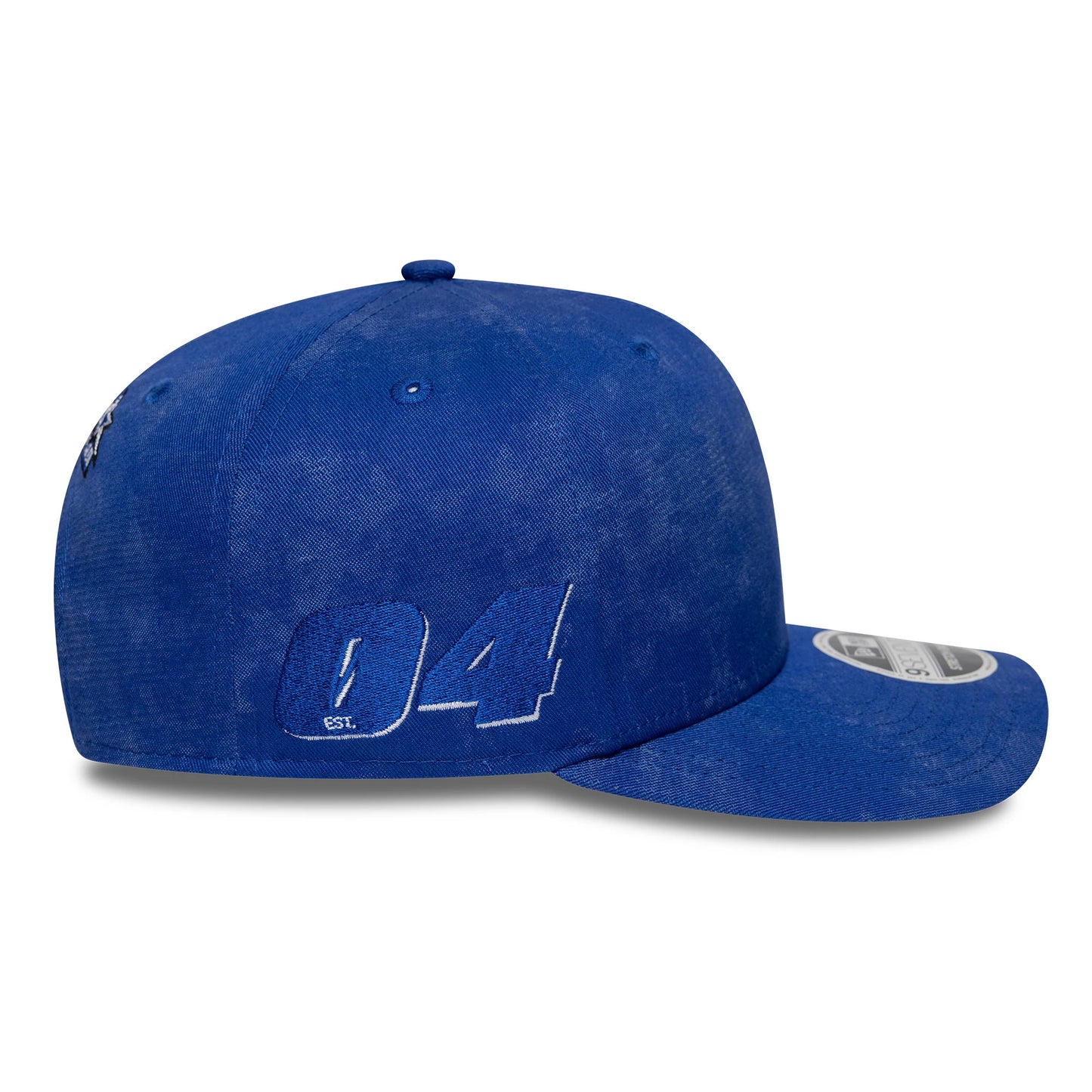 Pictured is this Washed Denim Red Bull Racing 9SEVENTY Stretch Snap in blue. 7
