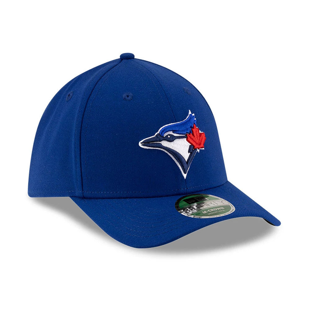 Pictured is this MLB Player Replica Toronto Blue Jays 39THIRTY M-Crown Stretch Fit cap in blue. 4