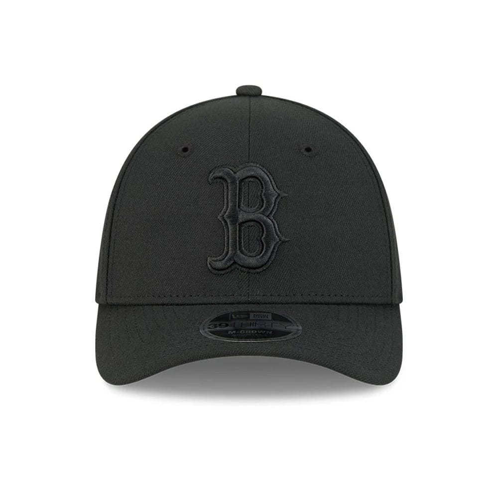 Pictured is this MLB Outline Boston Red Sox 39THIRTY M-Crown Stretch Fit cap in black. 3