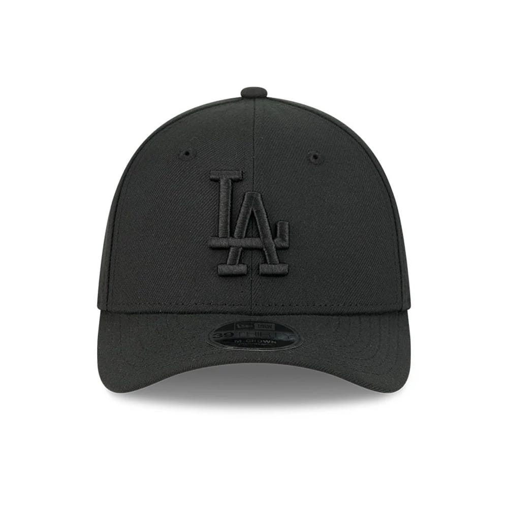 Pictured is this MLB Outline LA Dodgers 39THIRTY M-Crown Stretch Fit cap in black. 3