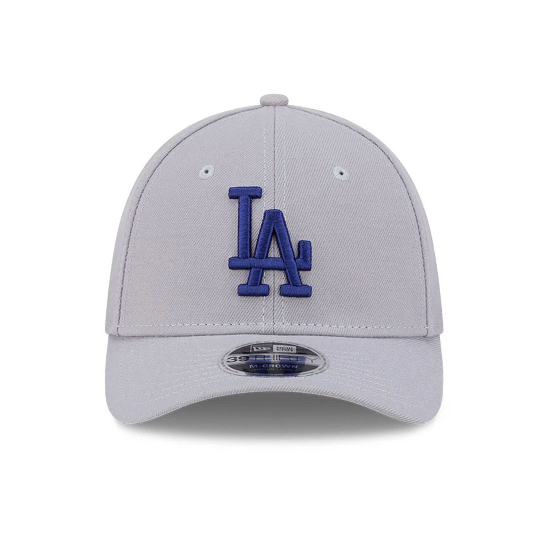 Pictured is this MLB LA Dodgers 39THIRTY M-Crown Stretch Fit cap in grey. 2