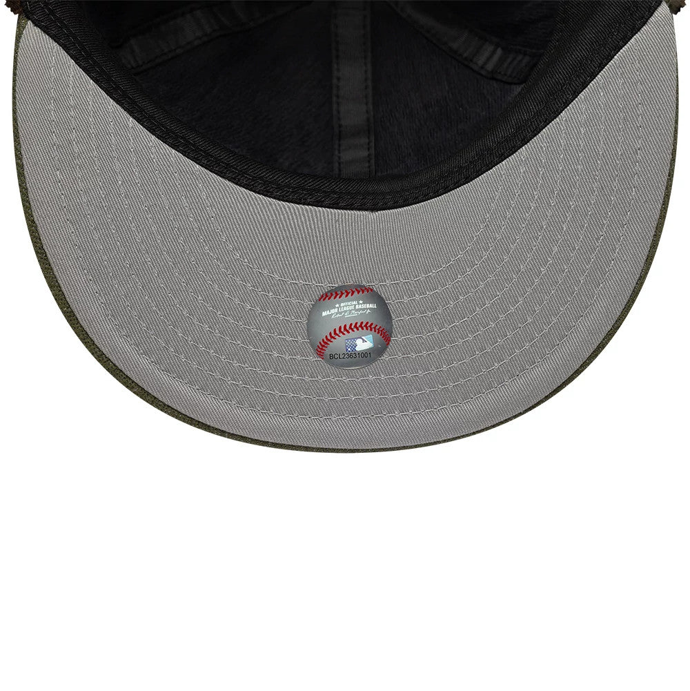 This is a Detroit Tigers MLB Camo Open Green Retro Crown 59FIFTY Fitted Cap 3