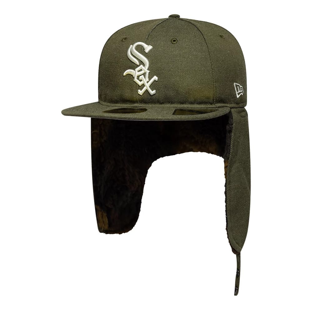 This is a Chicago White Sox MLB Camo Green Retro Crown 59FIFTY Fitted Cap 2