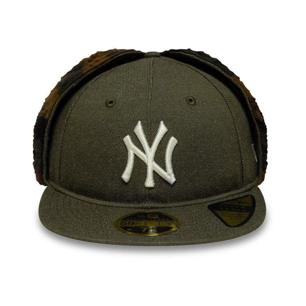 This is a New York Yankees MLB Camo Open Green Retro Crown 59FIFTY Fitted Cap 4