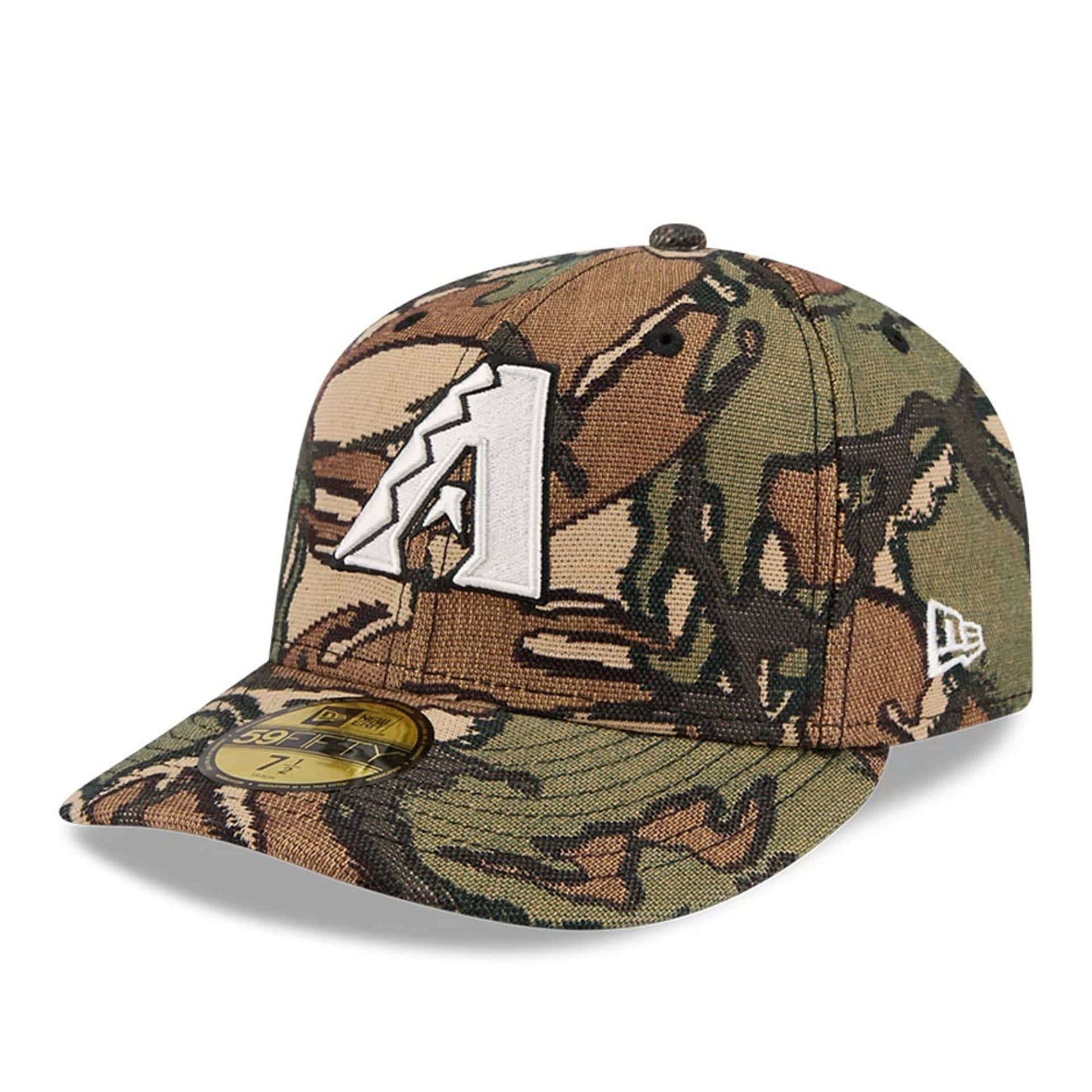 This is a Arizona Diamondbacks MLB Jacquard Camo 59FIFTY Fitted Cap 1