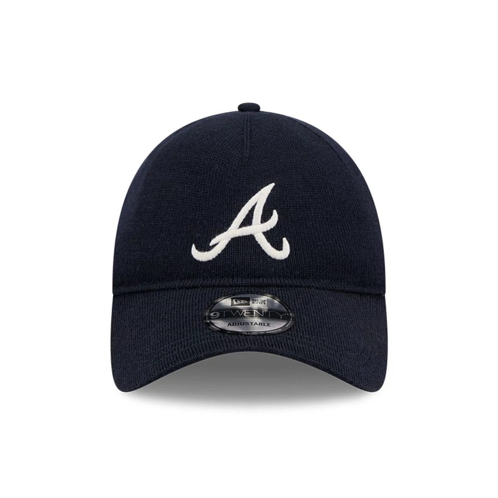 This is a Atlanta Braves MLB Merino Wool Navy 9TWENTY Adjustable Cap 2