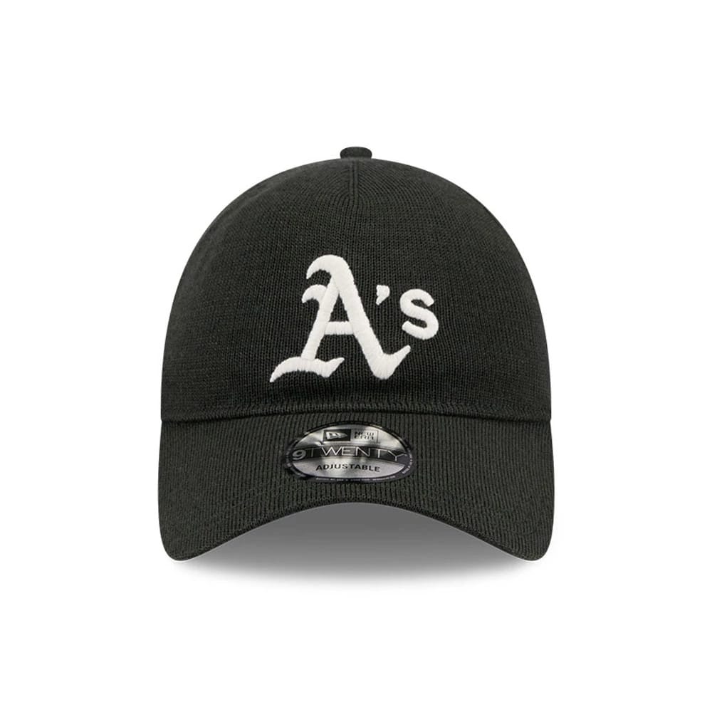 This is a Athletics MLB Merino Wool Dark Green 9TWENTY Adjustable Cap 2