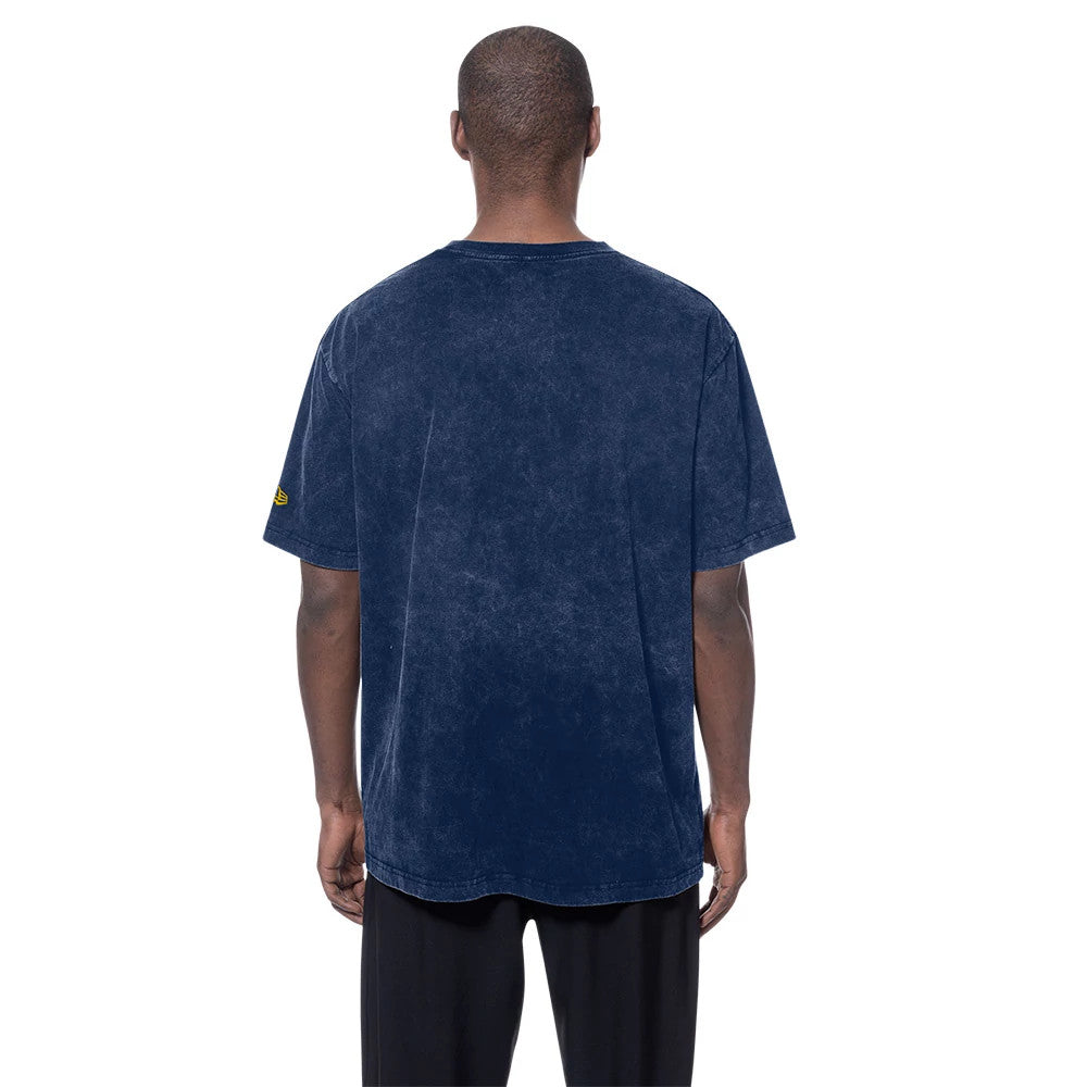 The model is wearing this NBA Anniversary Indiana Pacers T-Shirt in navy. 2