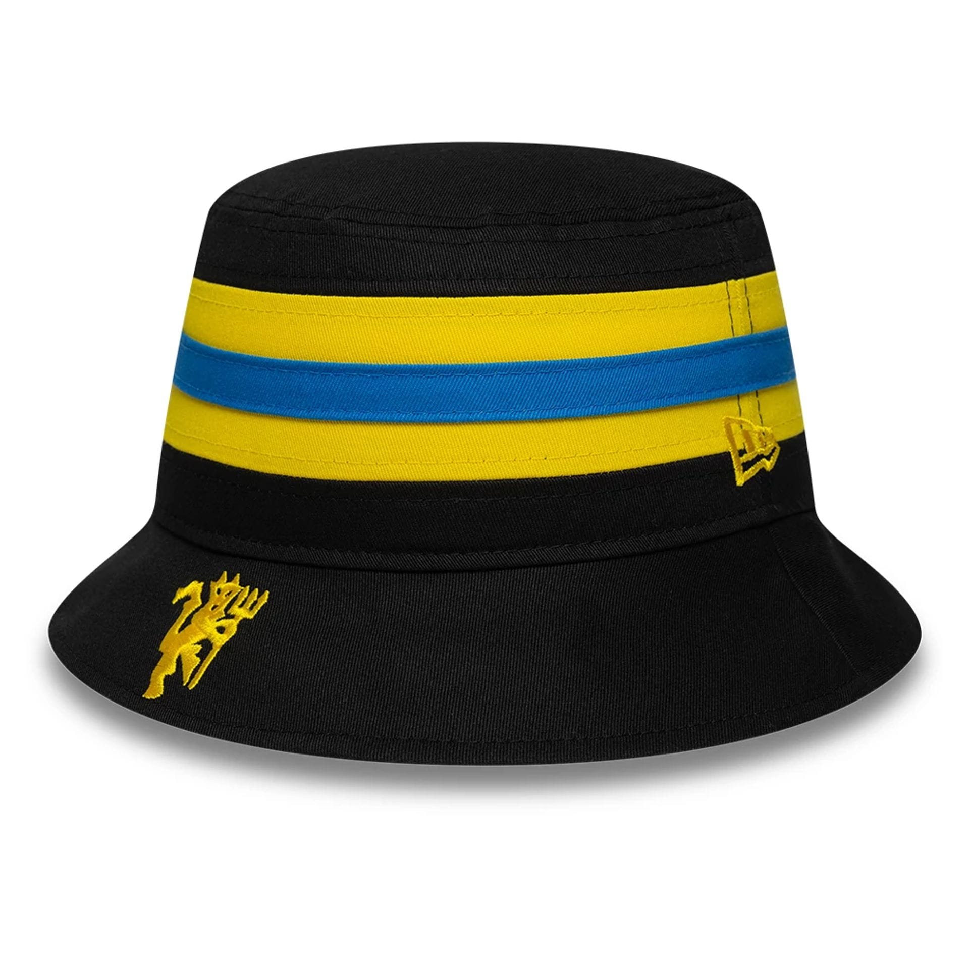 This is a Manchester United FC Stripe Black Bucket Hat 1