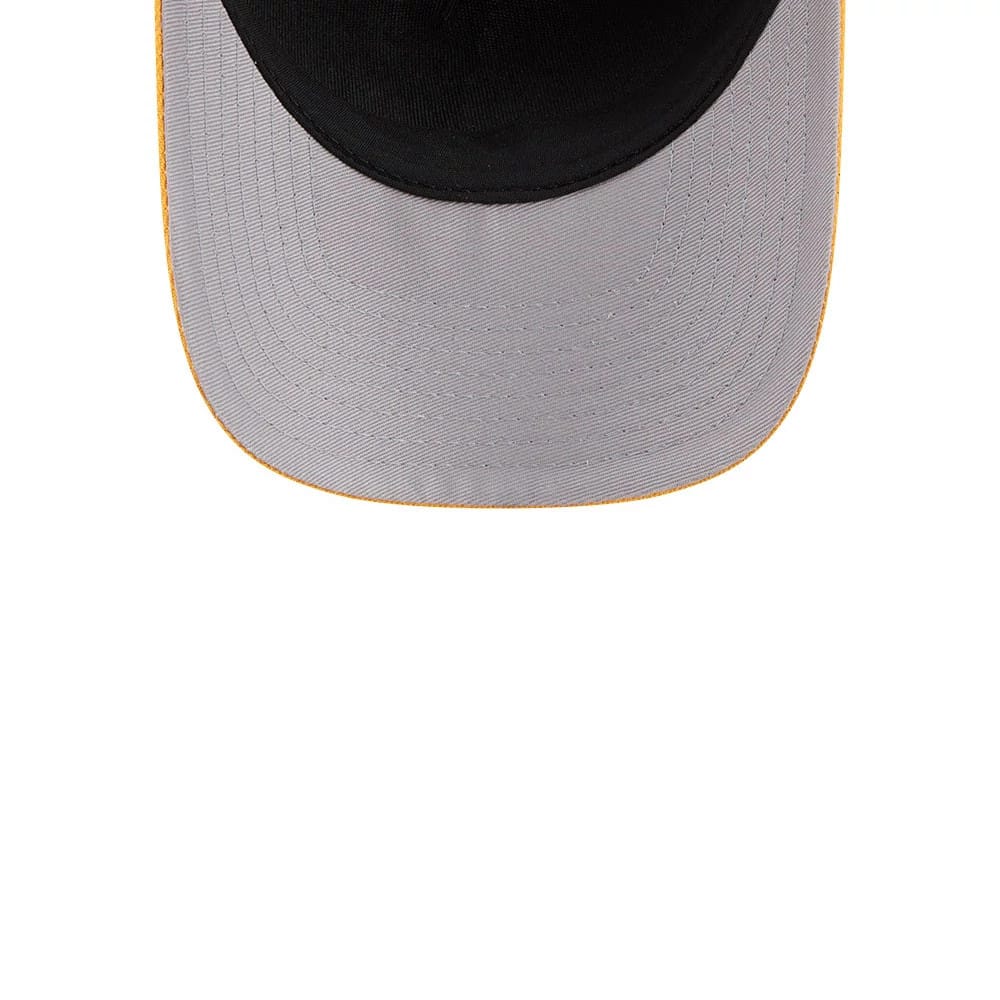 Pictured is this MLB Script Athletics 9FORTY M-Crown A-Frame Adjustable cap in dark green. 2