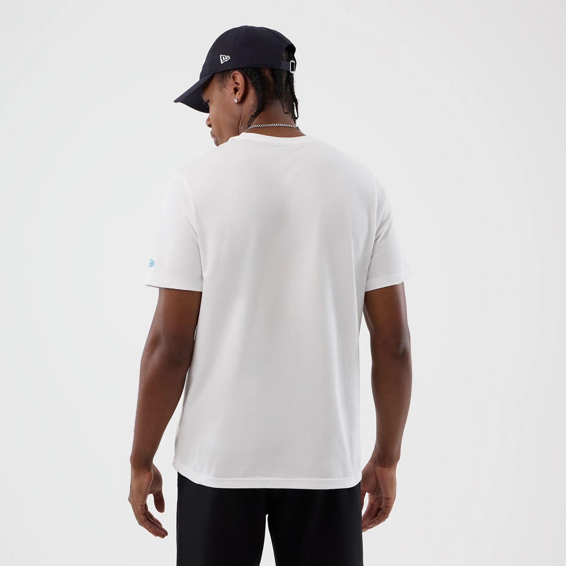 The Male model is wearing New York Yankees MLB Back To School White T-Shirt 2