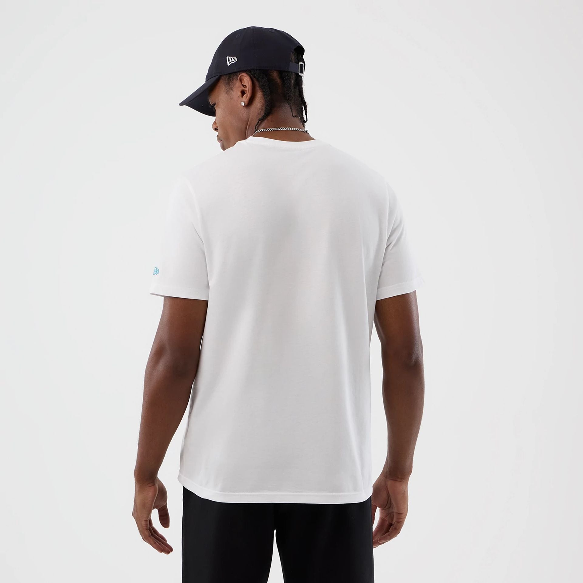 The Male model is wearing New York Yankees MLB Back To School White T-Shirt 2