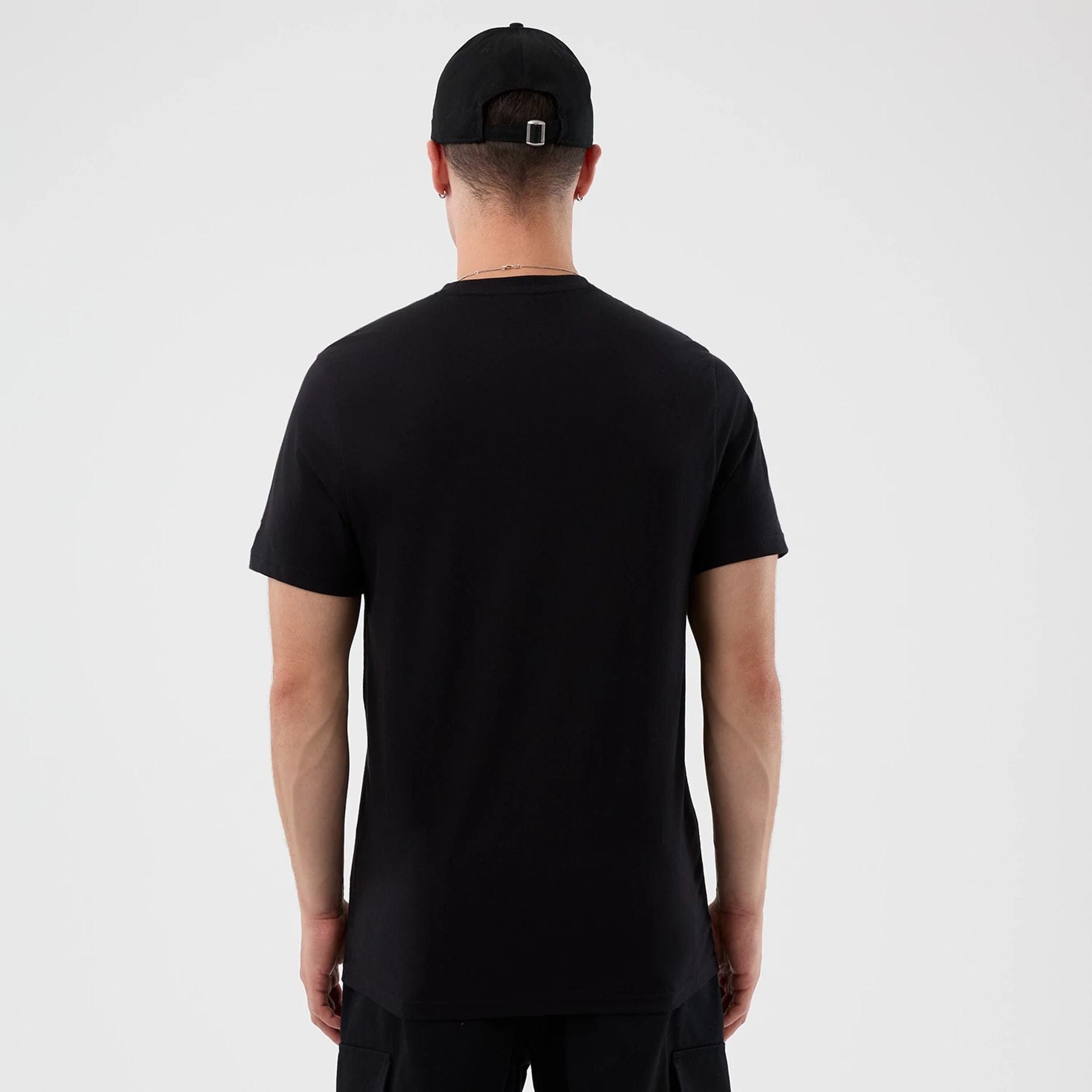 The Male model is wearing LA Dodgers MLB Back To School Black T-Shirt 2