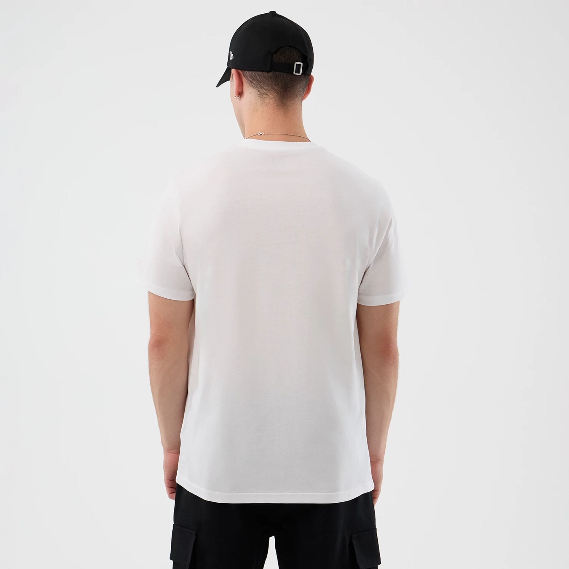 The Male model is wearing LA Lakers NBA Back To School White T-Shirt 2