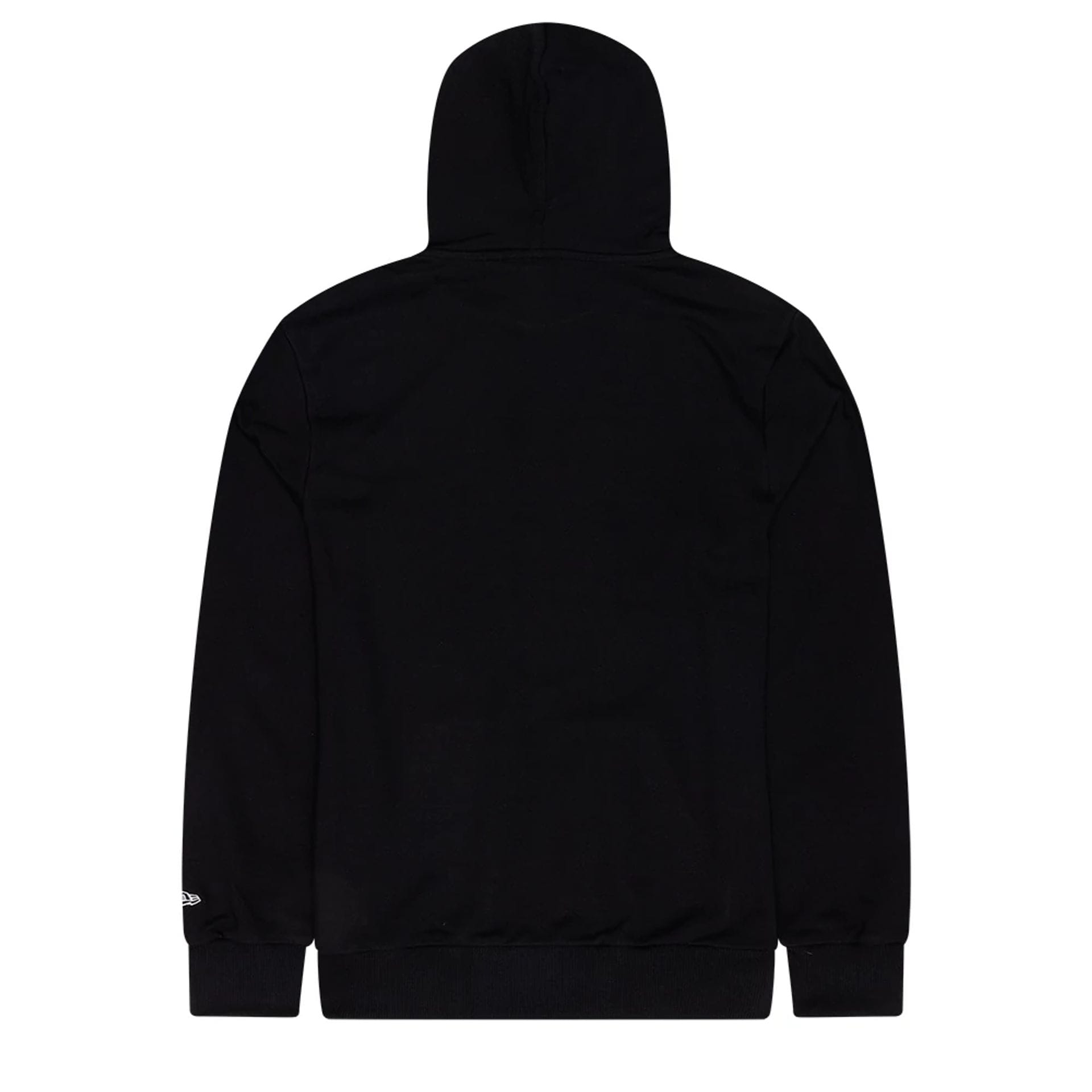 The Male model is wearing Chicago Bulls NBA Graphic Black Pullover Hoodie 2
