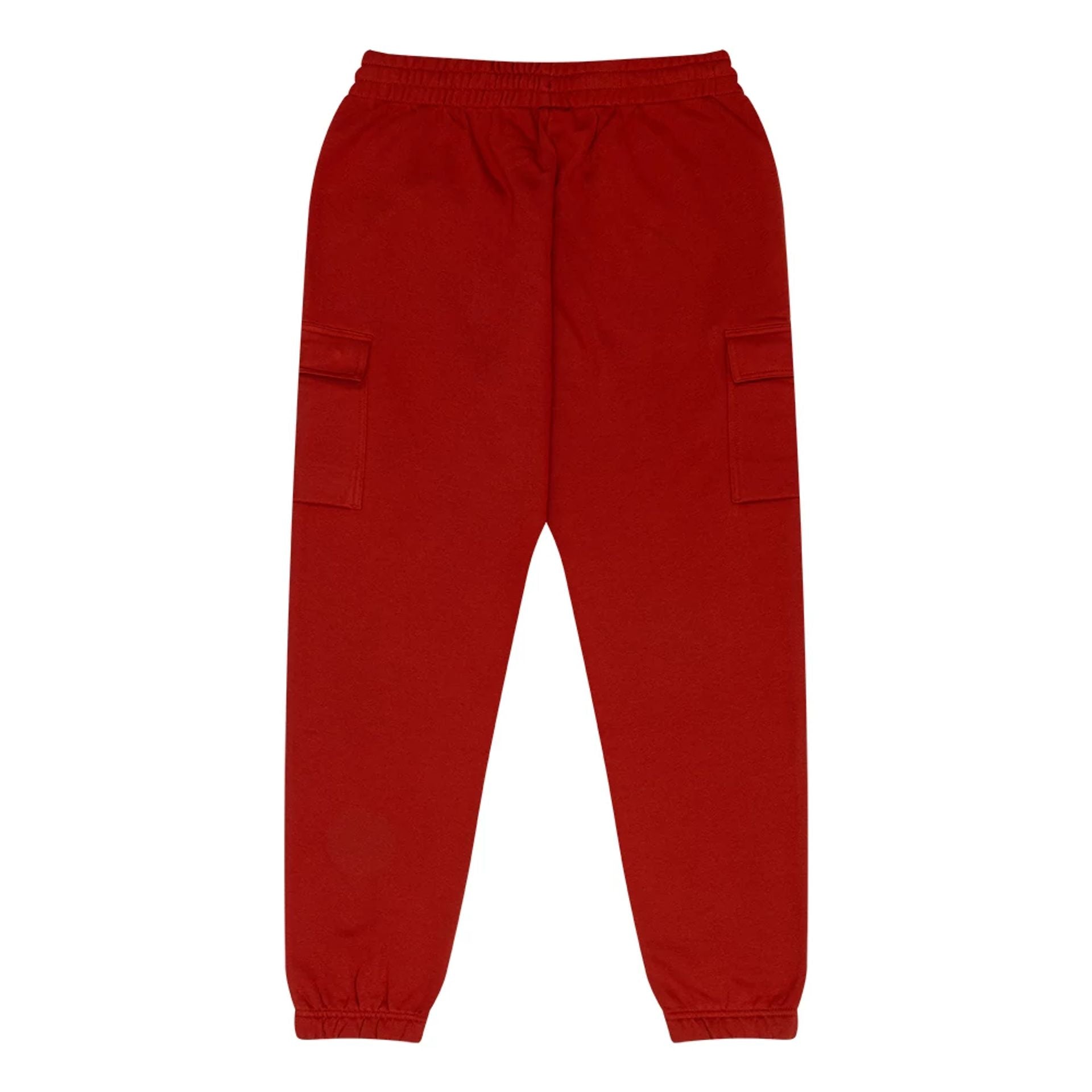 The Male model is wearing New Era Flag Dark Red Cargo Joggers 2