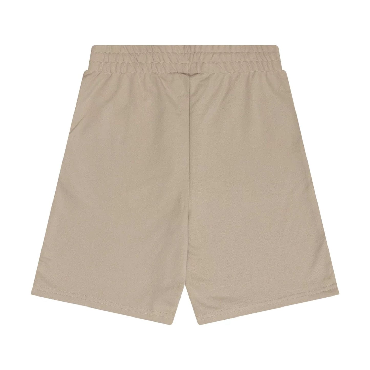 The Male model is wearing New Era Flag Light Beige Shorts 2
