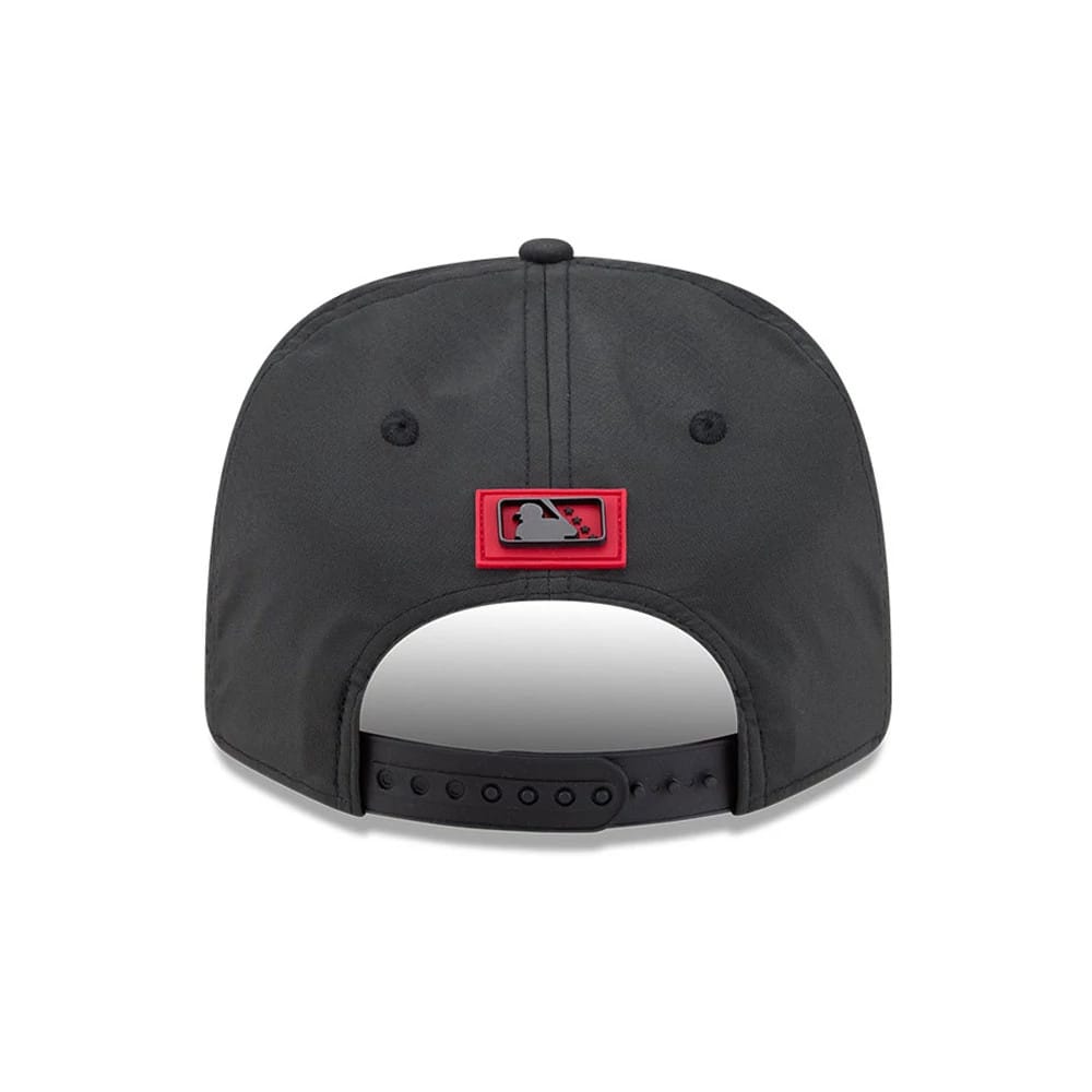 Pictured is this MiLB Clubhouse Fresno Grizzlies 9SEVENTY Stretch Snap cap in black. 4