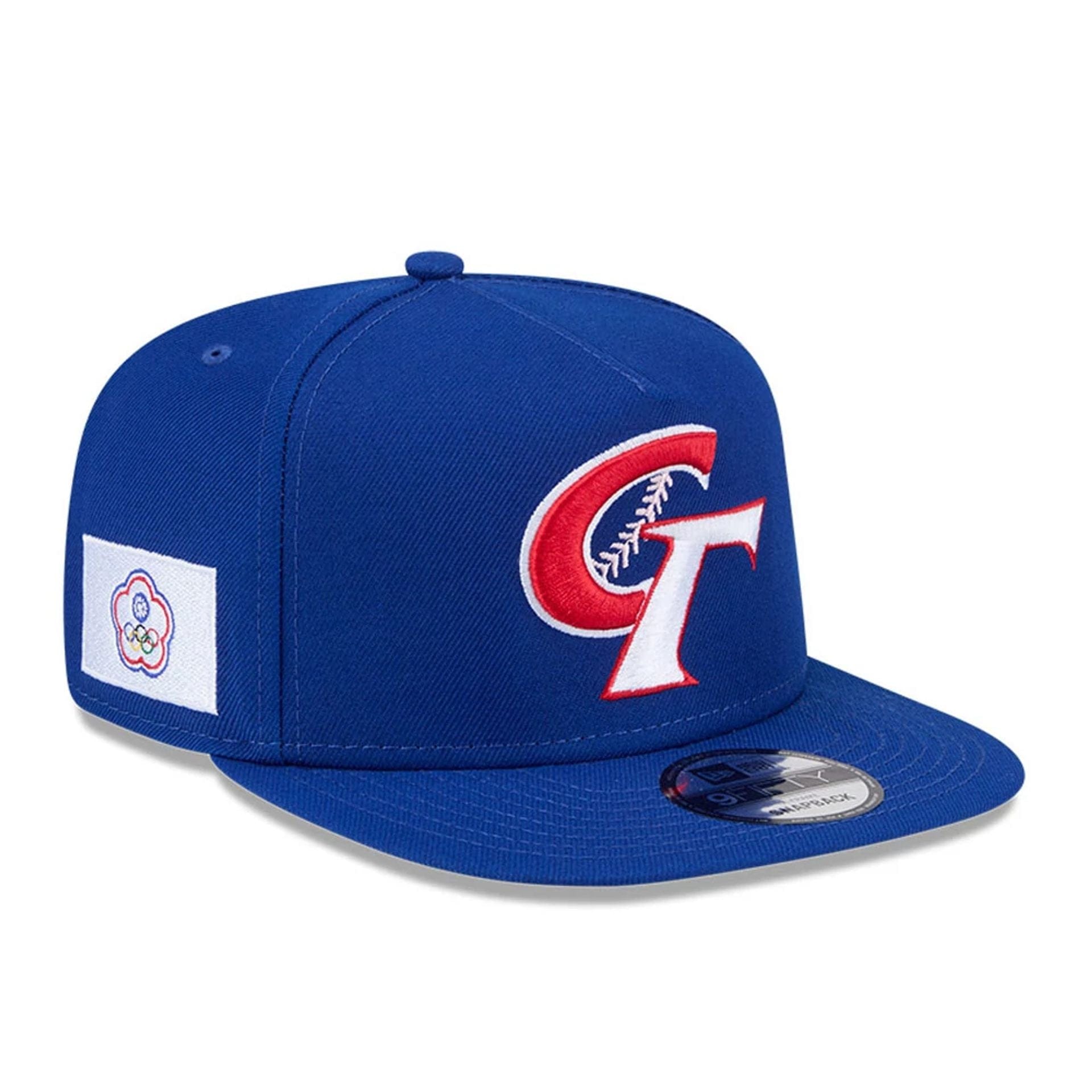 Pictured is this MLB World Baseball Classic 2026 Chinese Taipei 9FIFTY A-Frame Snapback cap in blue. 1
